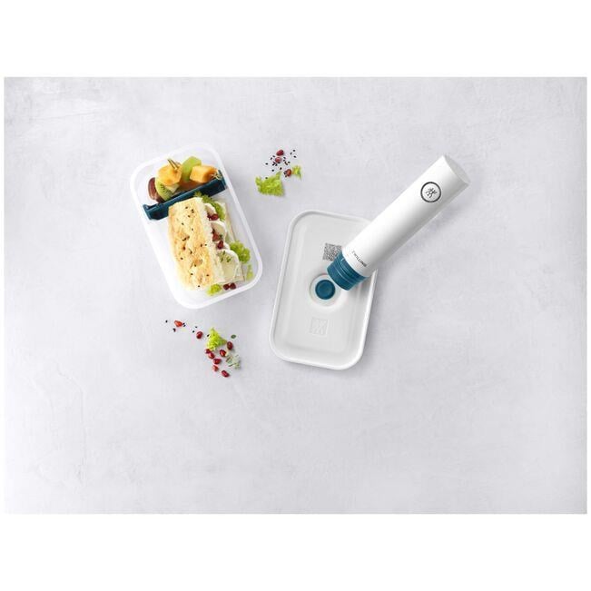 Zwilling Fresh&Save Vakumlu Yemek Taşıma Kabı M Plastik Yarı Şeffaf-Akdeniz Mavisi