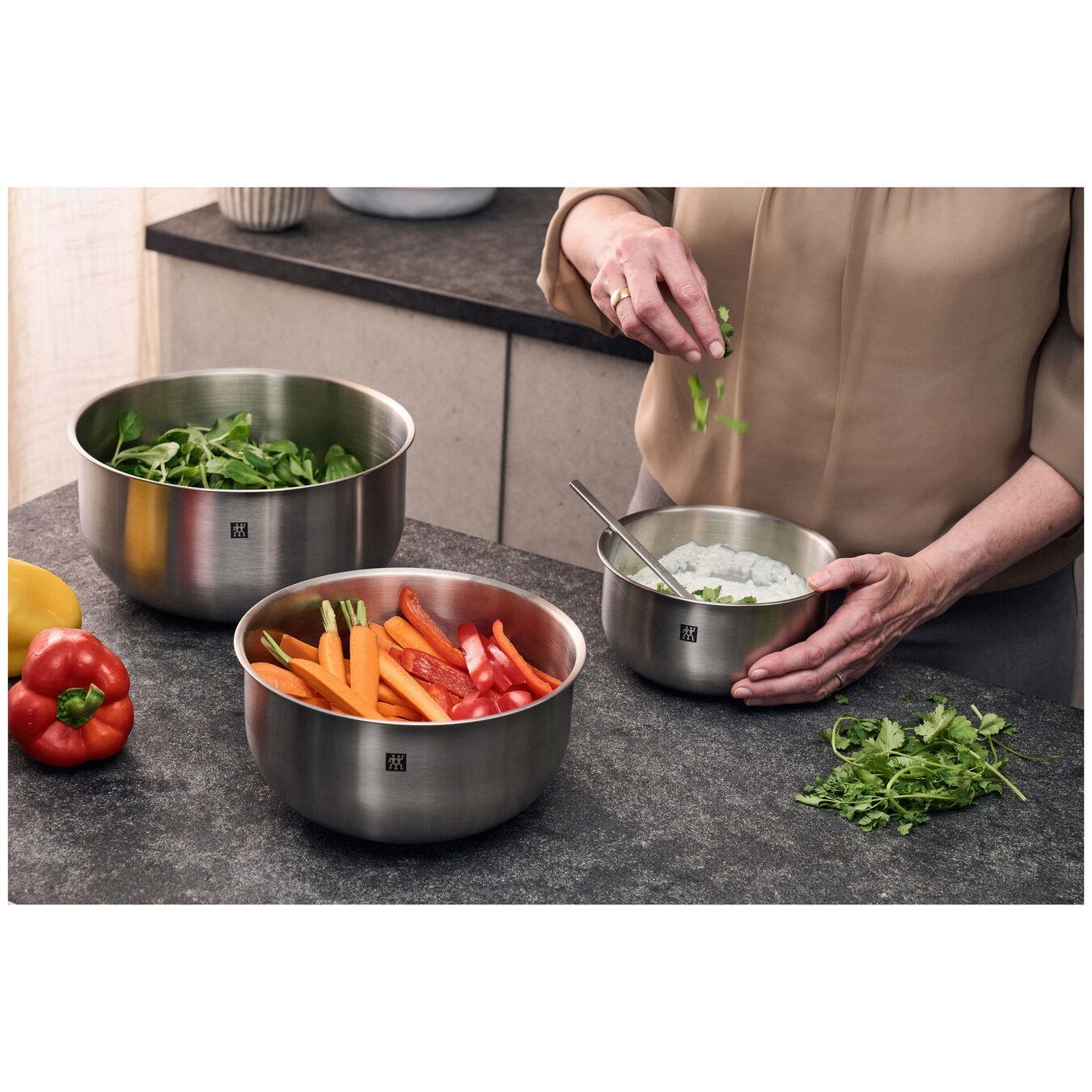ZWILLING Prep 3-Parça Kase Seti 18/10 Paslanmaz Çelik Metalik Gri - 1030705