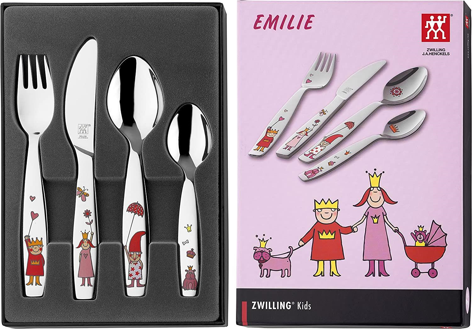 ZWILLING Princess Emilie Çocuk Çatal Kaşık Bıçak Seti - 4 Parça