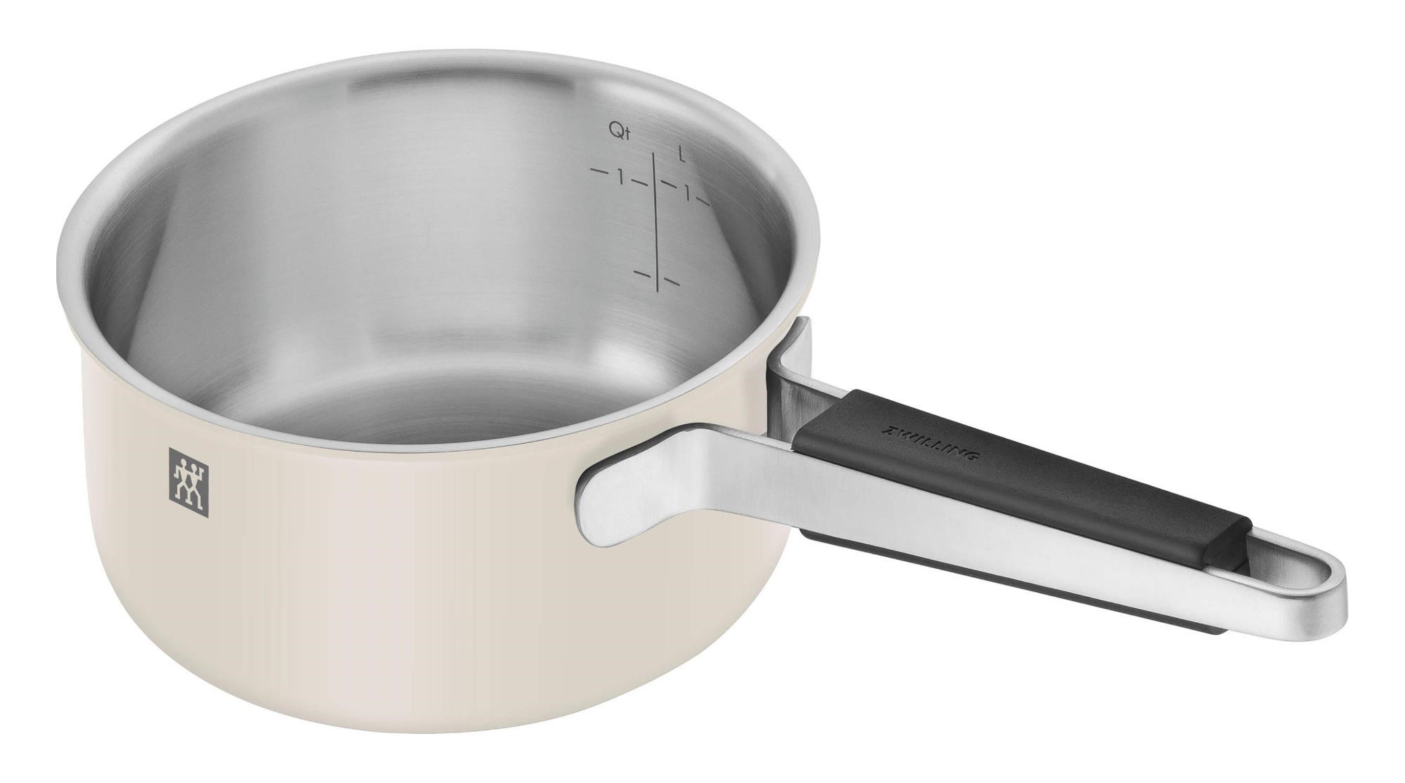 ZWILLING Pure 3-Parça Fildişi Tencere ve Tava Seti 18/10 Paslanmaz Çelik - 1028807