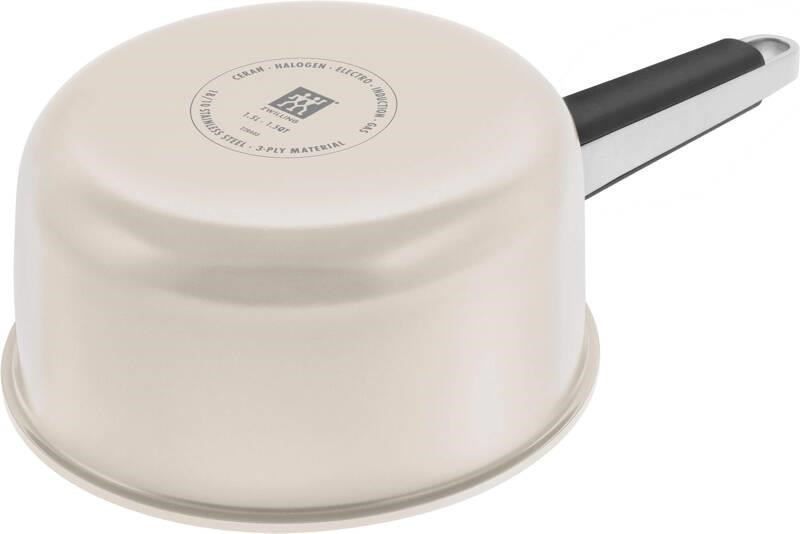 ZWILLING Pure 3-Parça Fildişi Tencere ve Tava Seti 18/10 Paslanmaz Çelik - 1028807