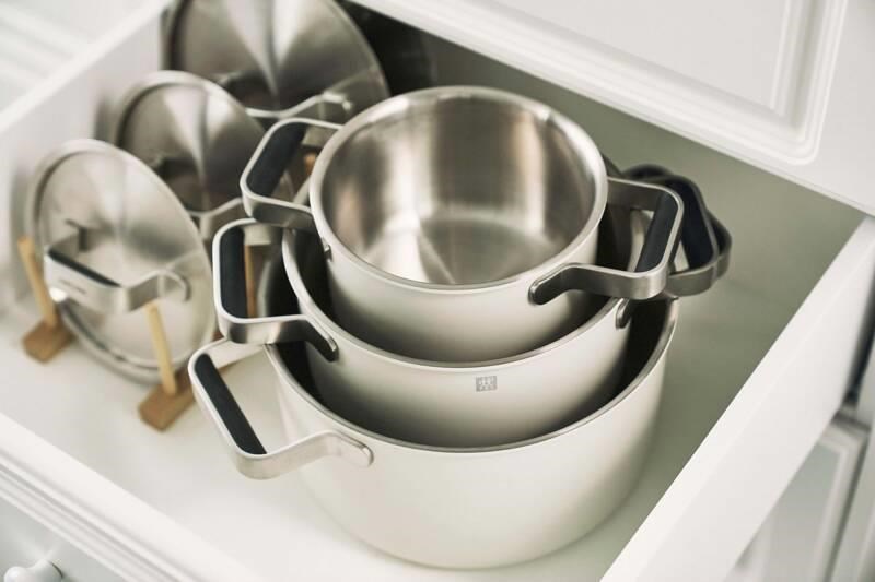 ZWILLING Pure 3-Parça Fildişi Tencere ve Tava Seti 18/10 Paslanmaz Çelik - 1028807