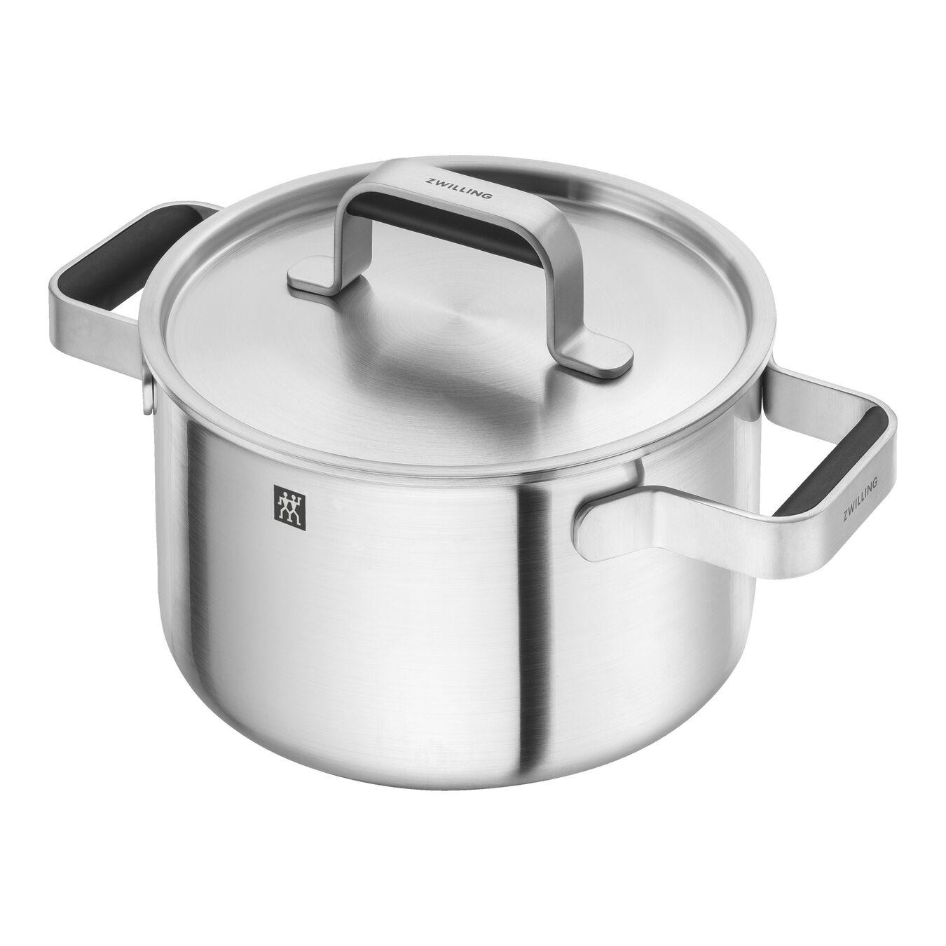 ZWILLING Pure CW 5-Parça Metalik Gri Tencere ve Tava Seti 18/10 Paslanmaz Çelik - 1028783