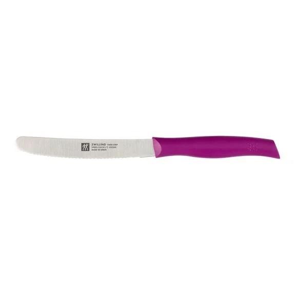Zwilling Twin Grip 12cm Dalgalı Kenar Çok Amaçlı Bıçak Pembe