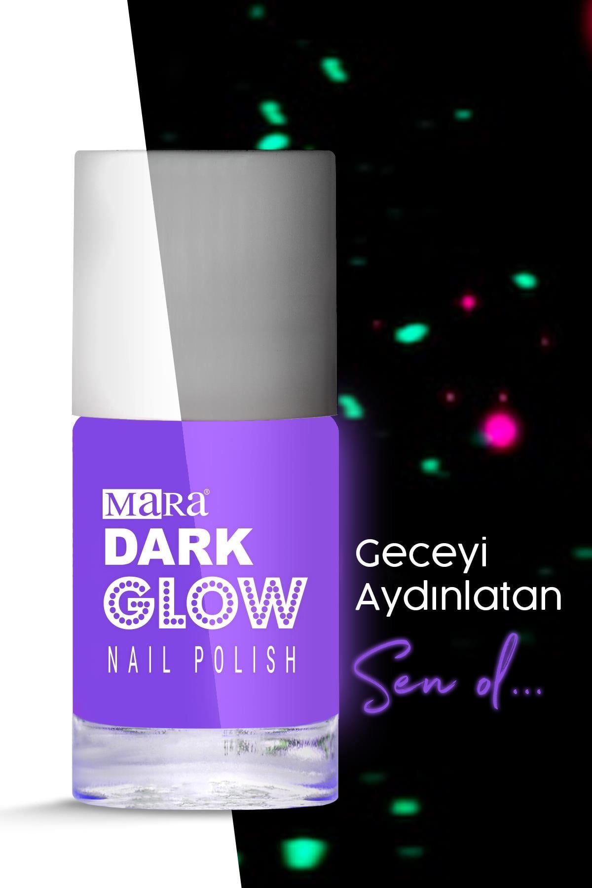 Mara Dark Glow Karanlıkta Parlayan Oje Purple