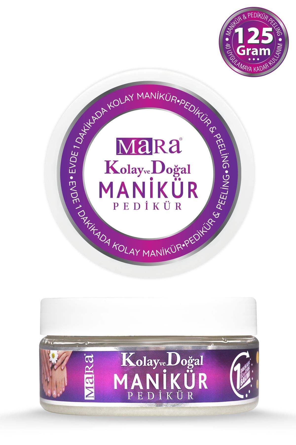 Mara Evde Manikür Seti - Kolay Manikür Peeling 125g + Nailmed Tırnak Yağı 40ml
