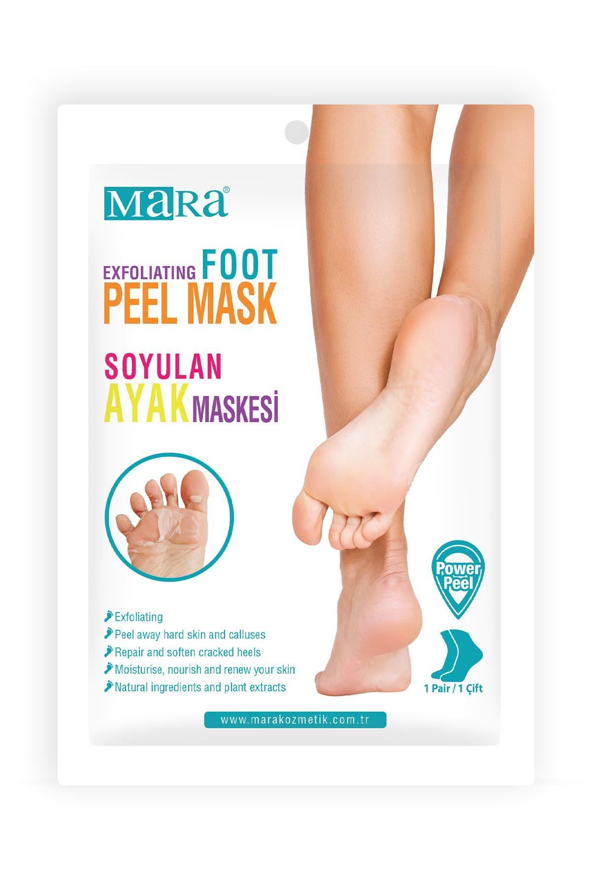 Mara Exfoliating Foot Peel Mask Soyulan Ayak Maskesi