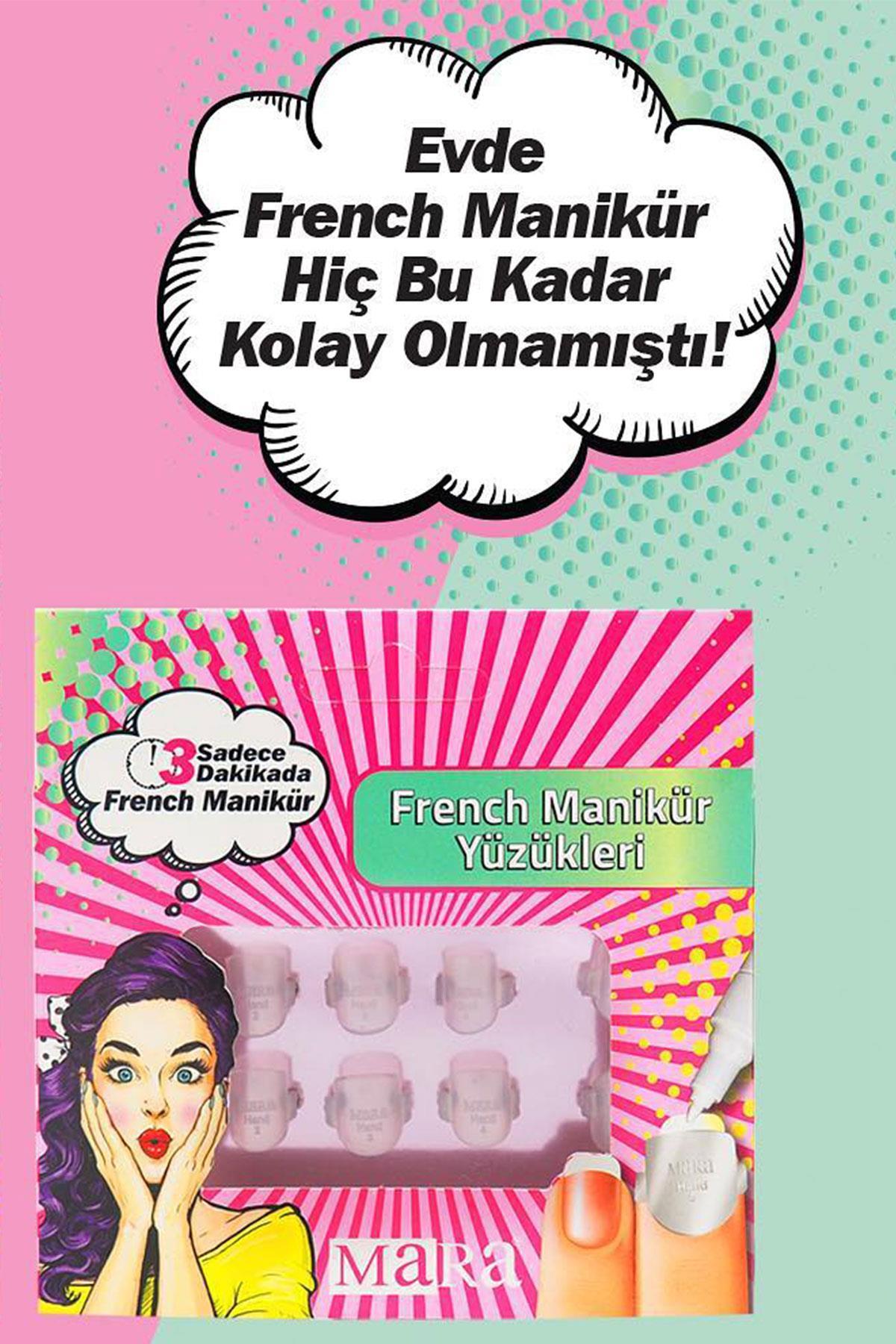 Mara French Manikür Yüzükleri Klasik Model