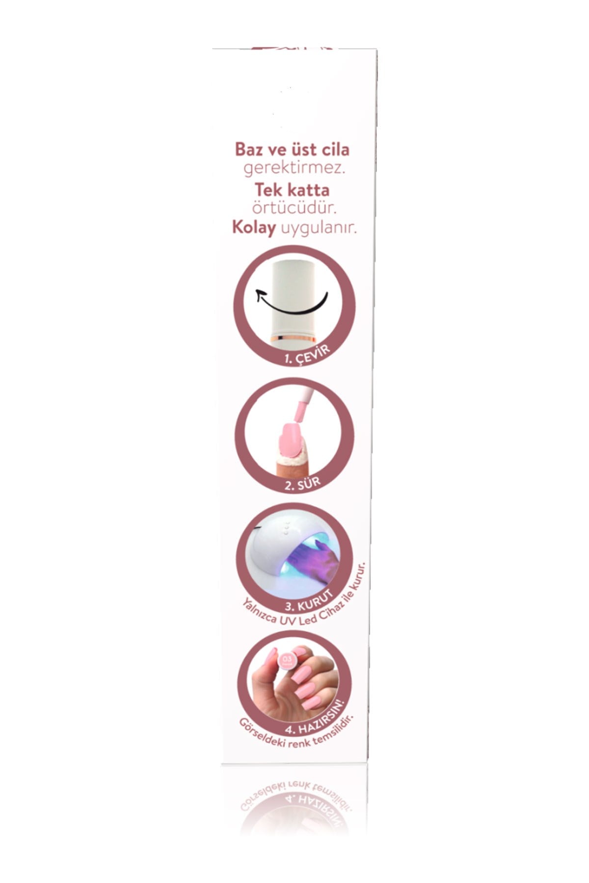 Mara Kalıcı Oje Kalemi 03 Pink French