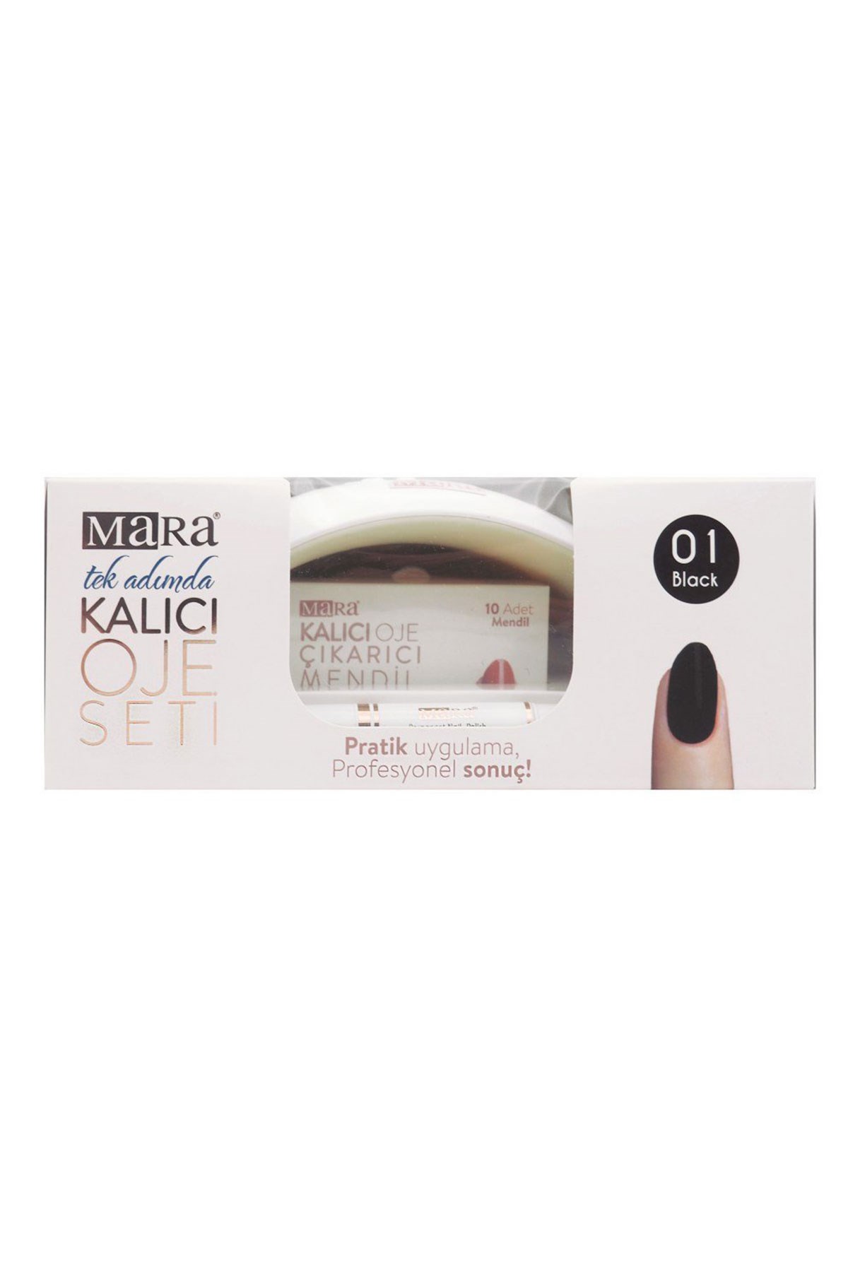 Mara Kalıcı Oje Seti 01 Black
