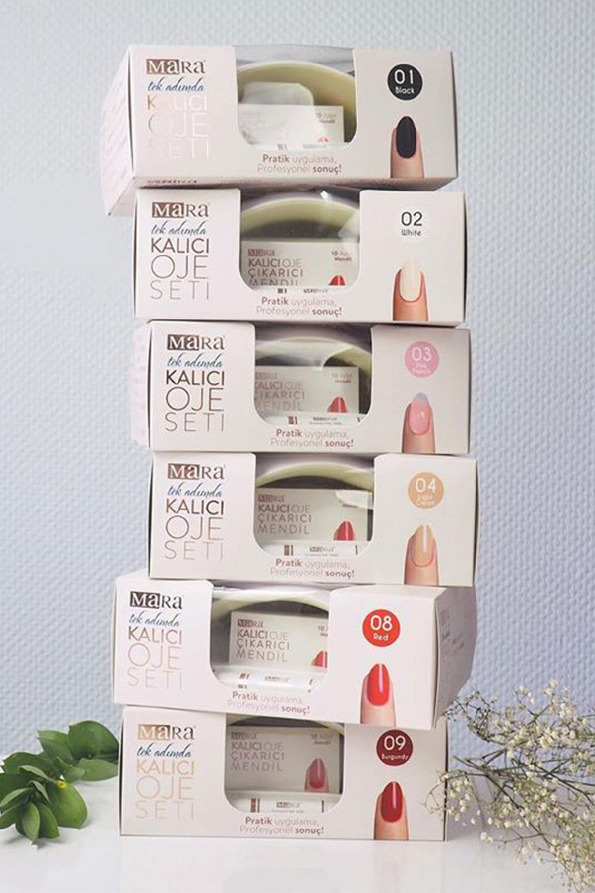 Mara Kalıcı Oje Seti 02 White