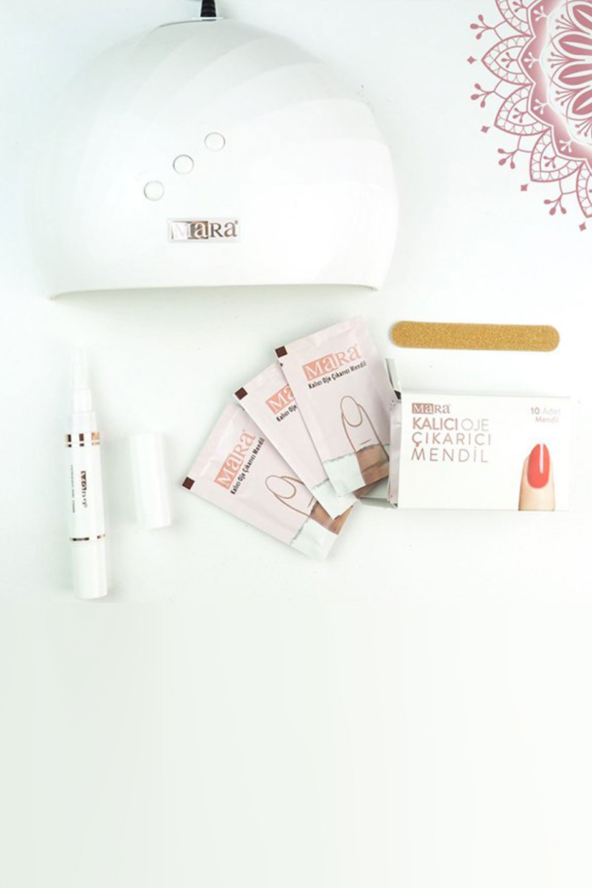 Mara Kalıcı Oje Seti 03 Pink French + Jel Parfüm Hediye