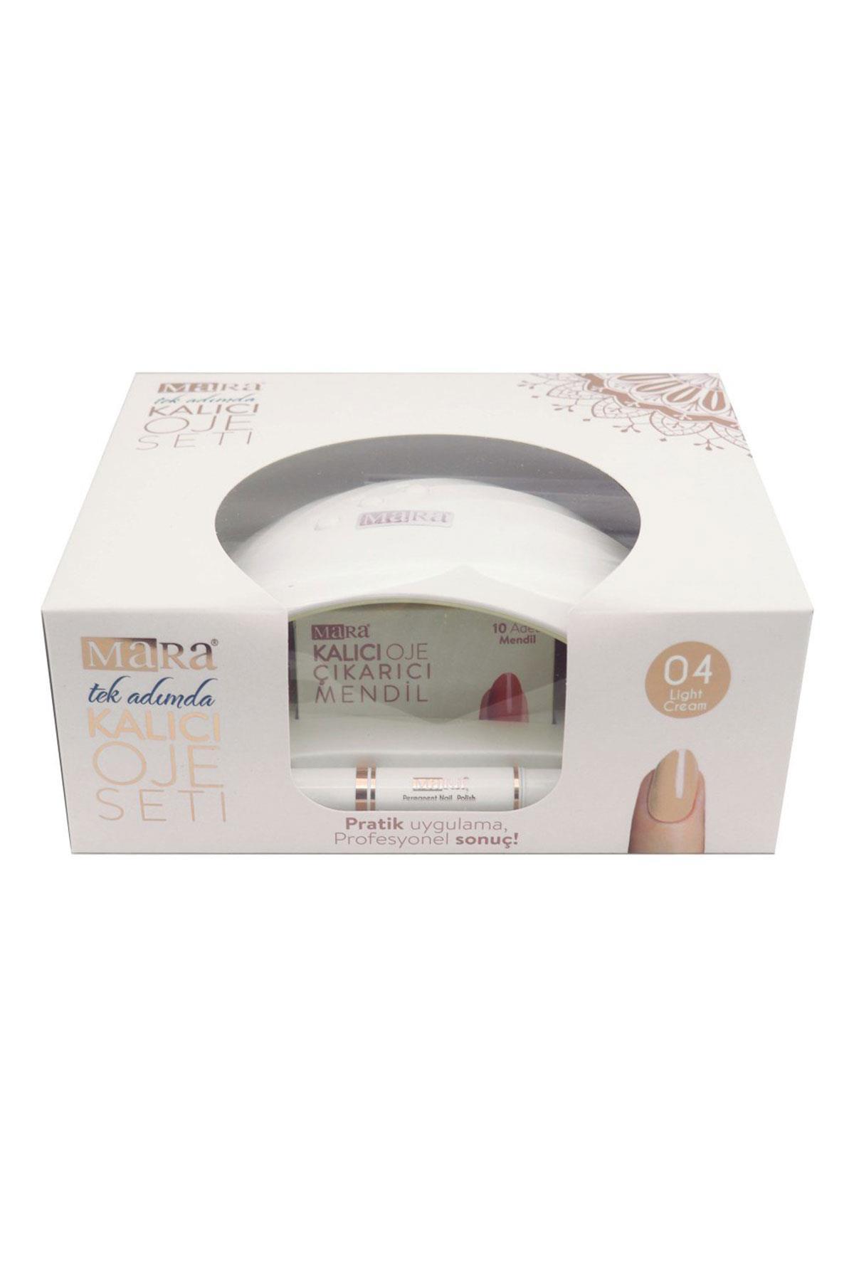 Mara Kalıcı Oje Seti 04 Light Cream