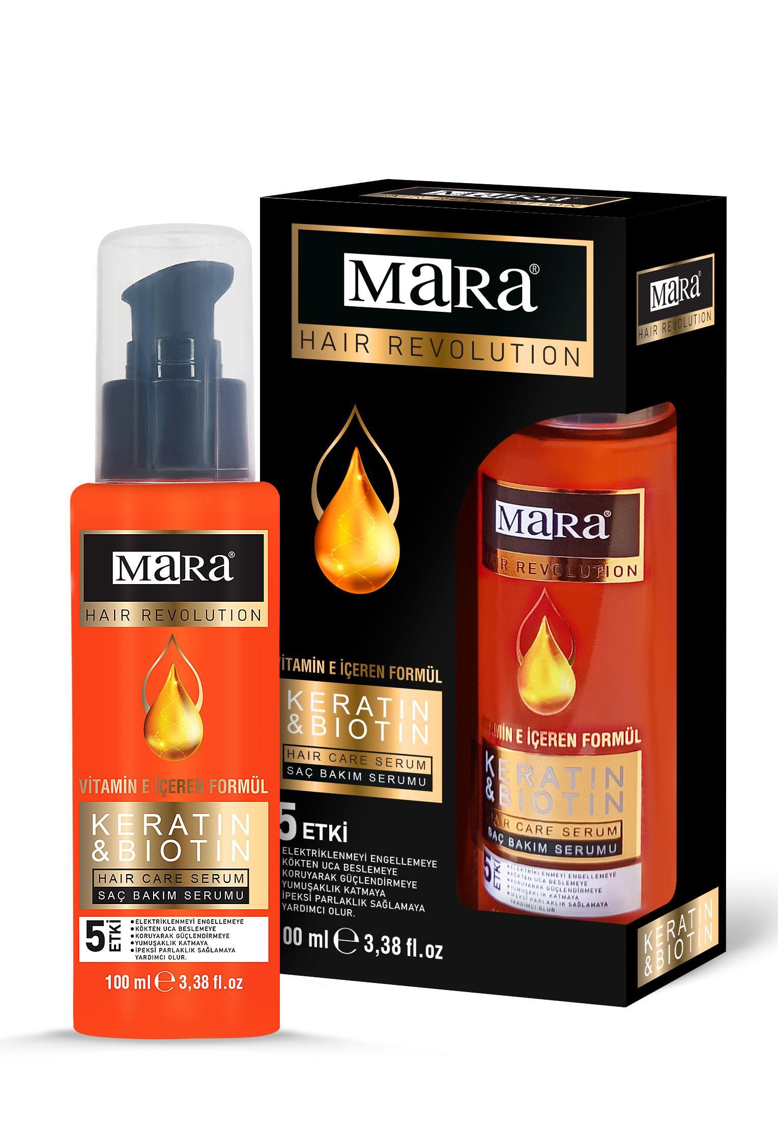 Mara Keratin&Biotin Yıpranmış Saçlar İçin Bakım Yağı 100ml