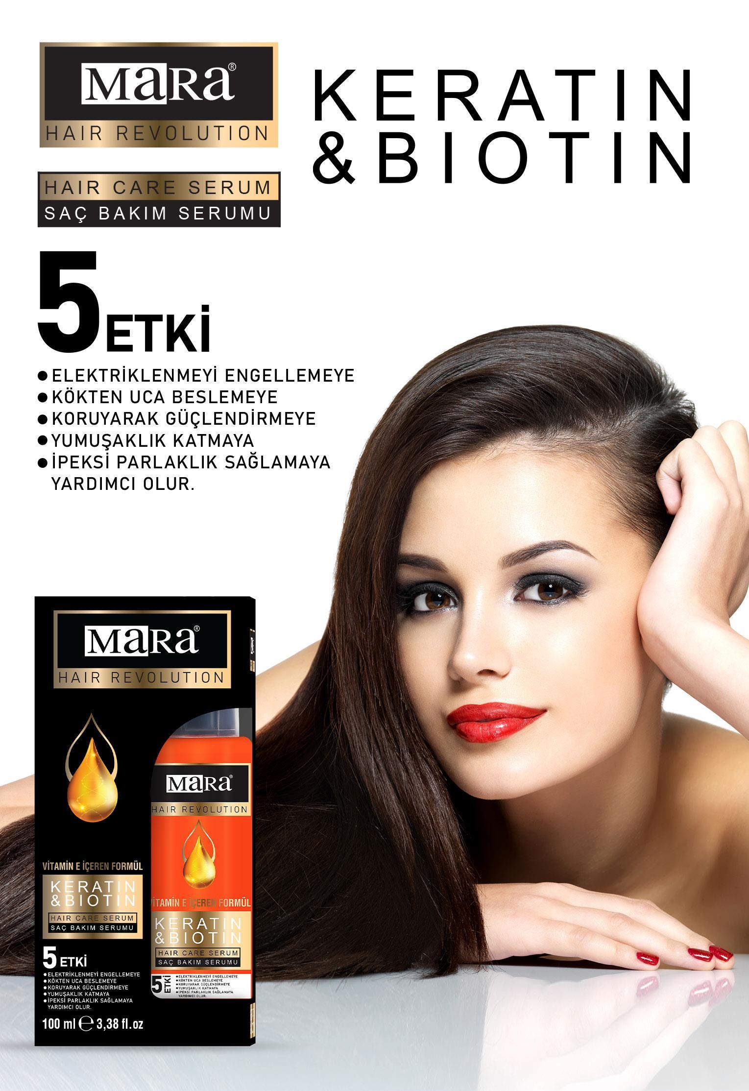 Mara Keratin&Biotin Yıpranmış Saçlar İçin Bakım Yağı 100ml