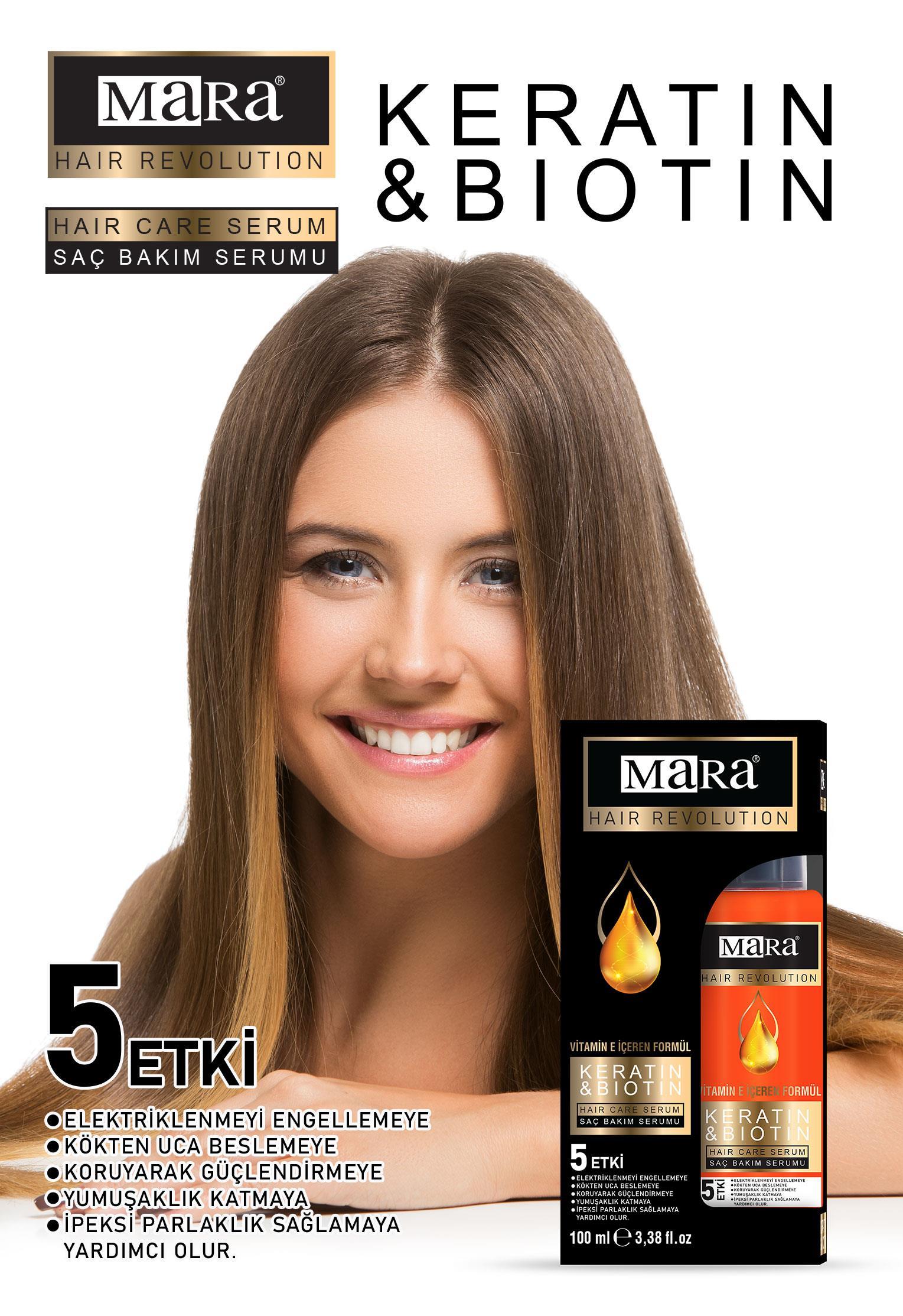 Mara Keratin&Biotin Yıpranmış Saçlar İçin Bakım Yağı 100ml