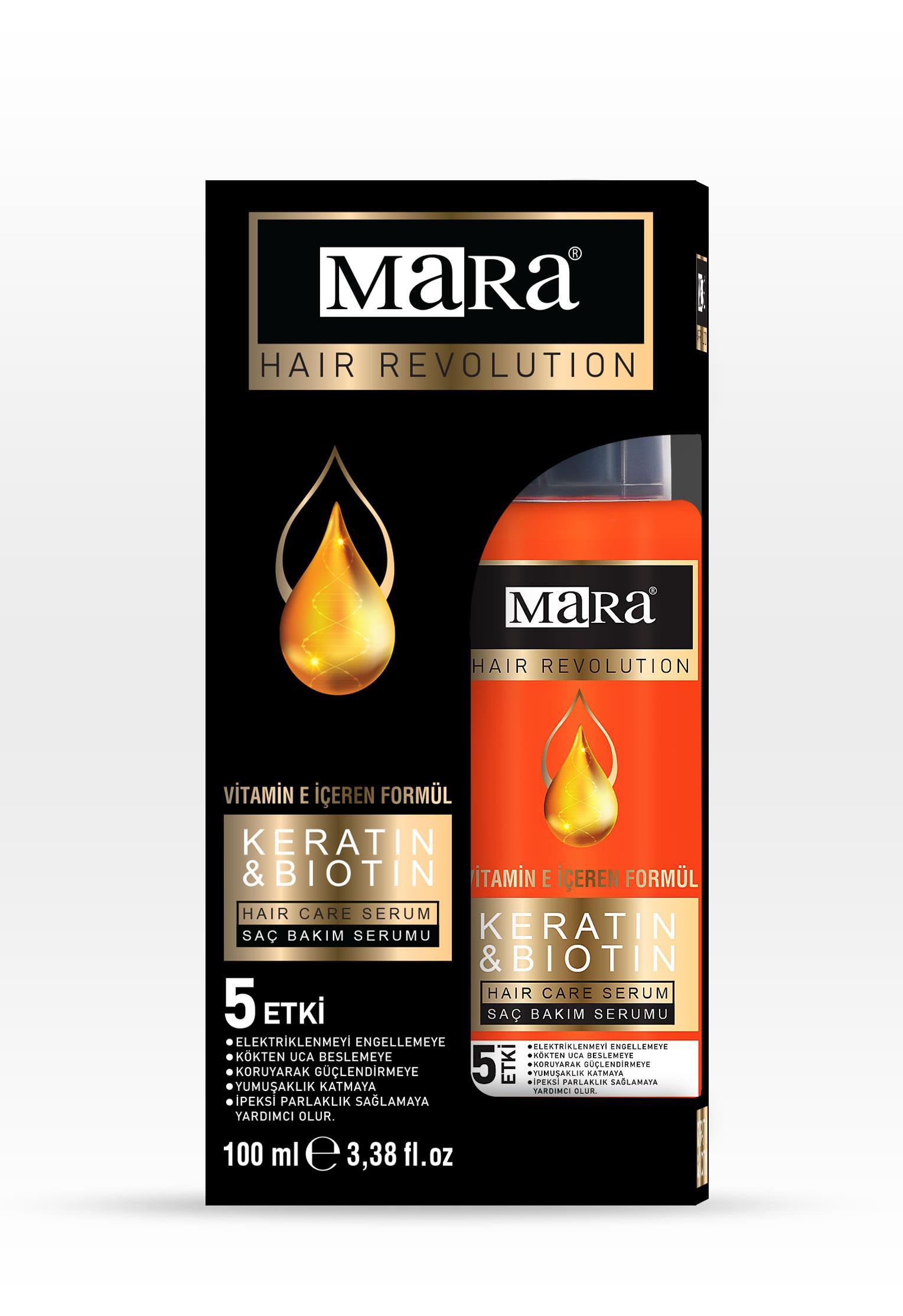 Mara Keratin&Biotin Yıpranmış Saçlar İçin Bakım Yağı 100ml