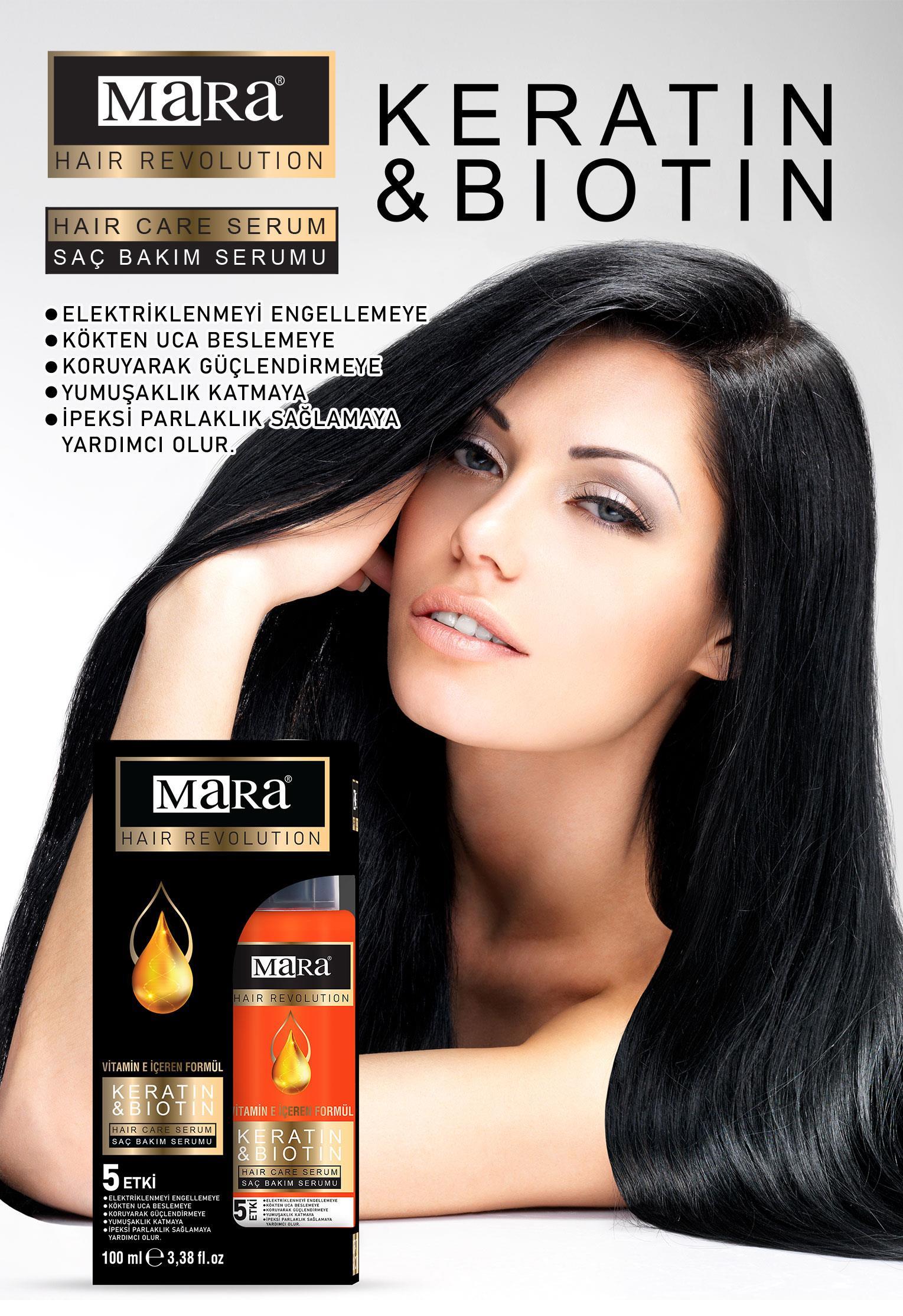 Mara Keratin&Biotin Yıpranmış Saçlar İçin Bakım Yağı 100ml