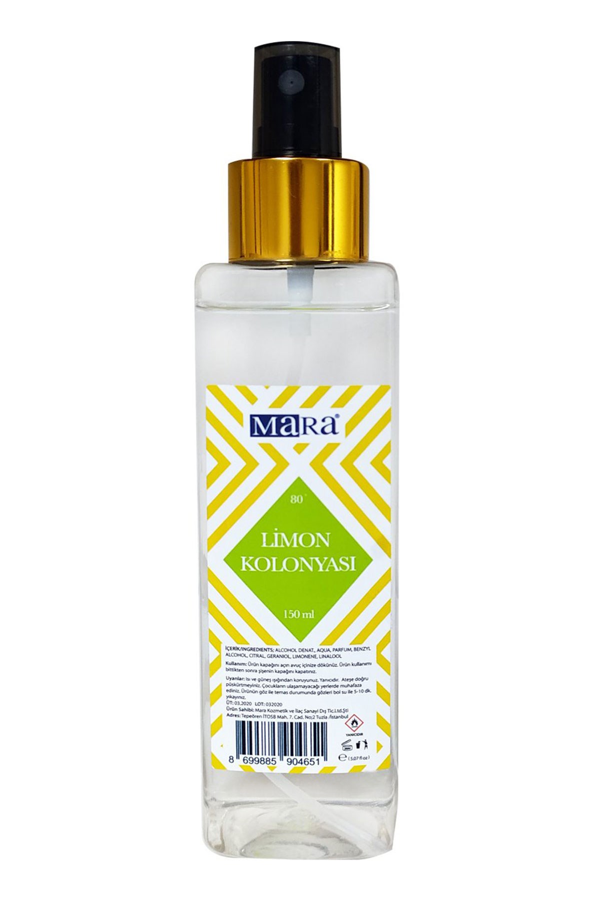 Mara Klasik Limon Kolonyası 150 ML