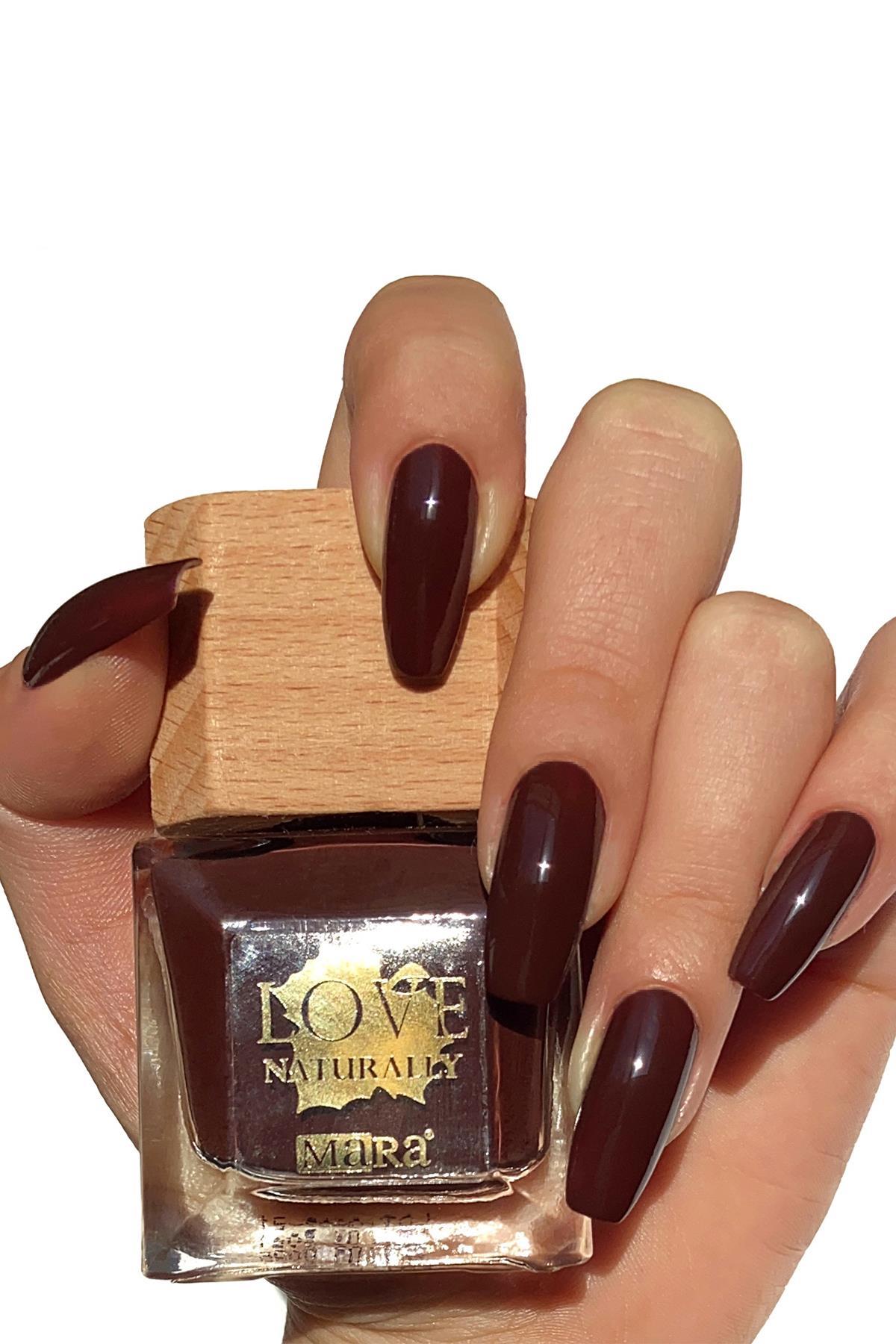 Mara Love Naturally Doğal Vegan Oje 15ml Kestane