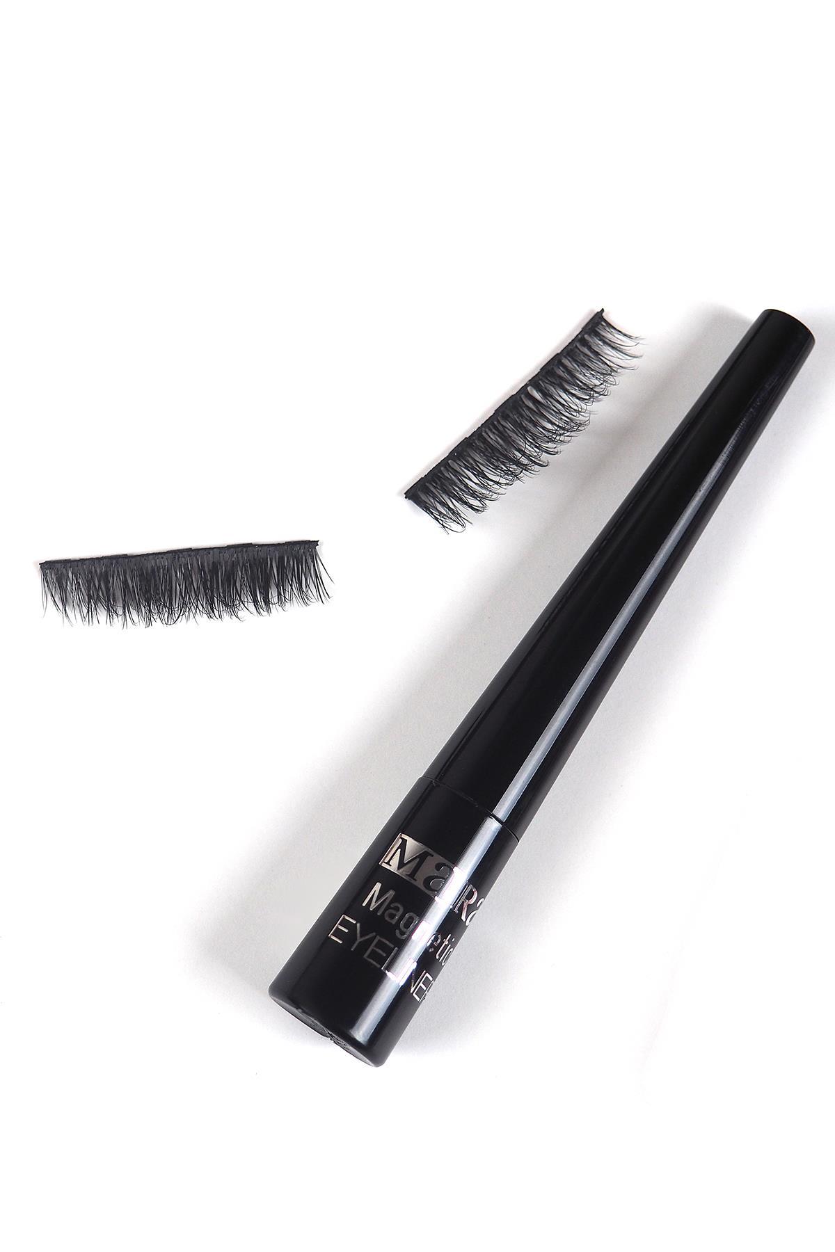 Mara Manyetik Eyeliner'lı Mıknatıslı Takma Kirpik Ekstra Yoğun