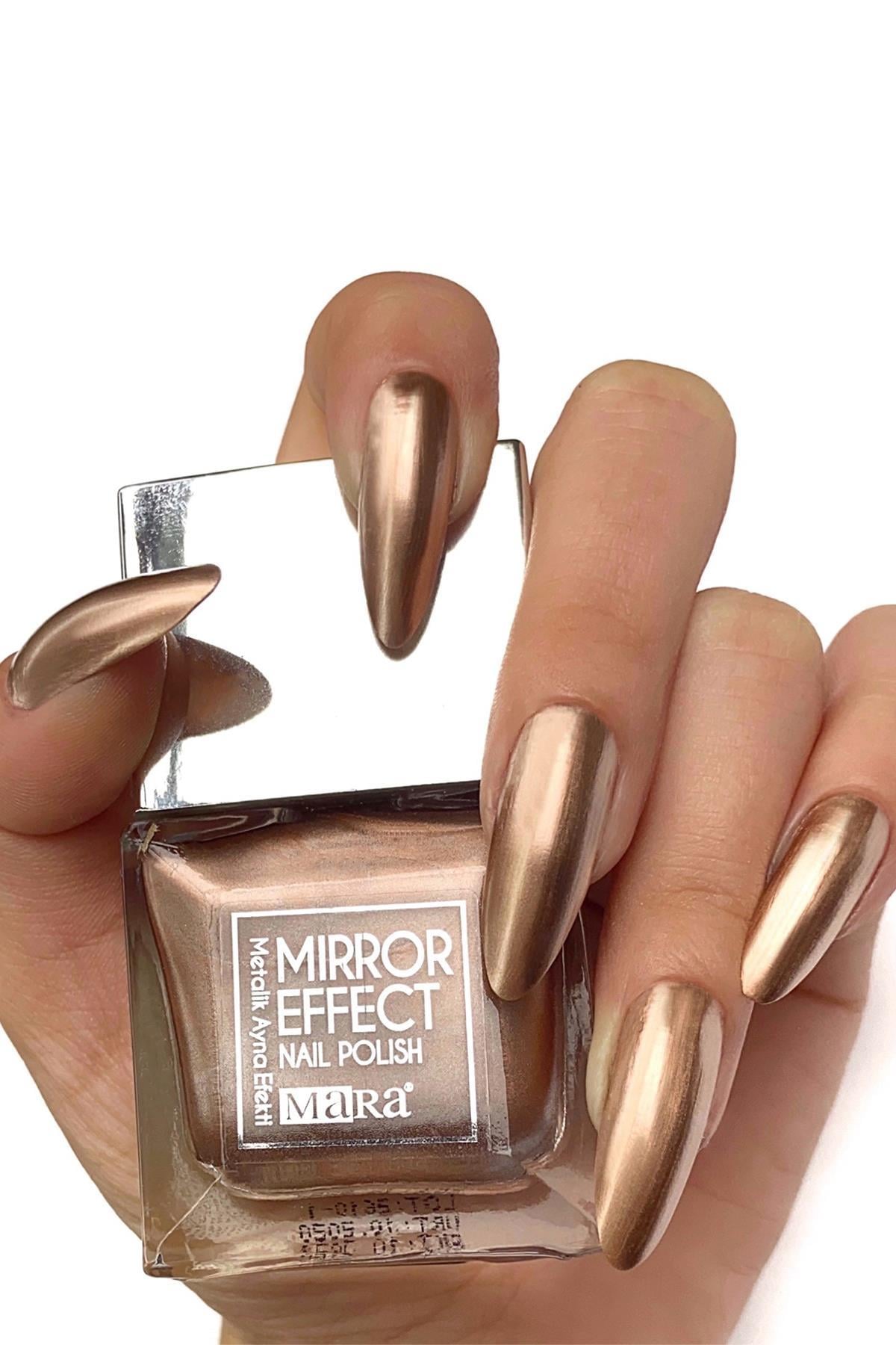 Mara Metalik Ayna Efekli Oje Bronz 15ml