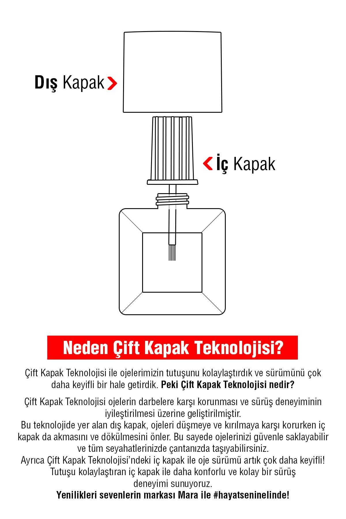 Mara Metalik Ayna Efektli Oje Mor 15ml