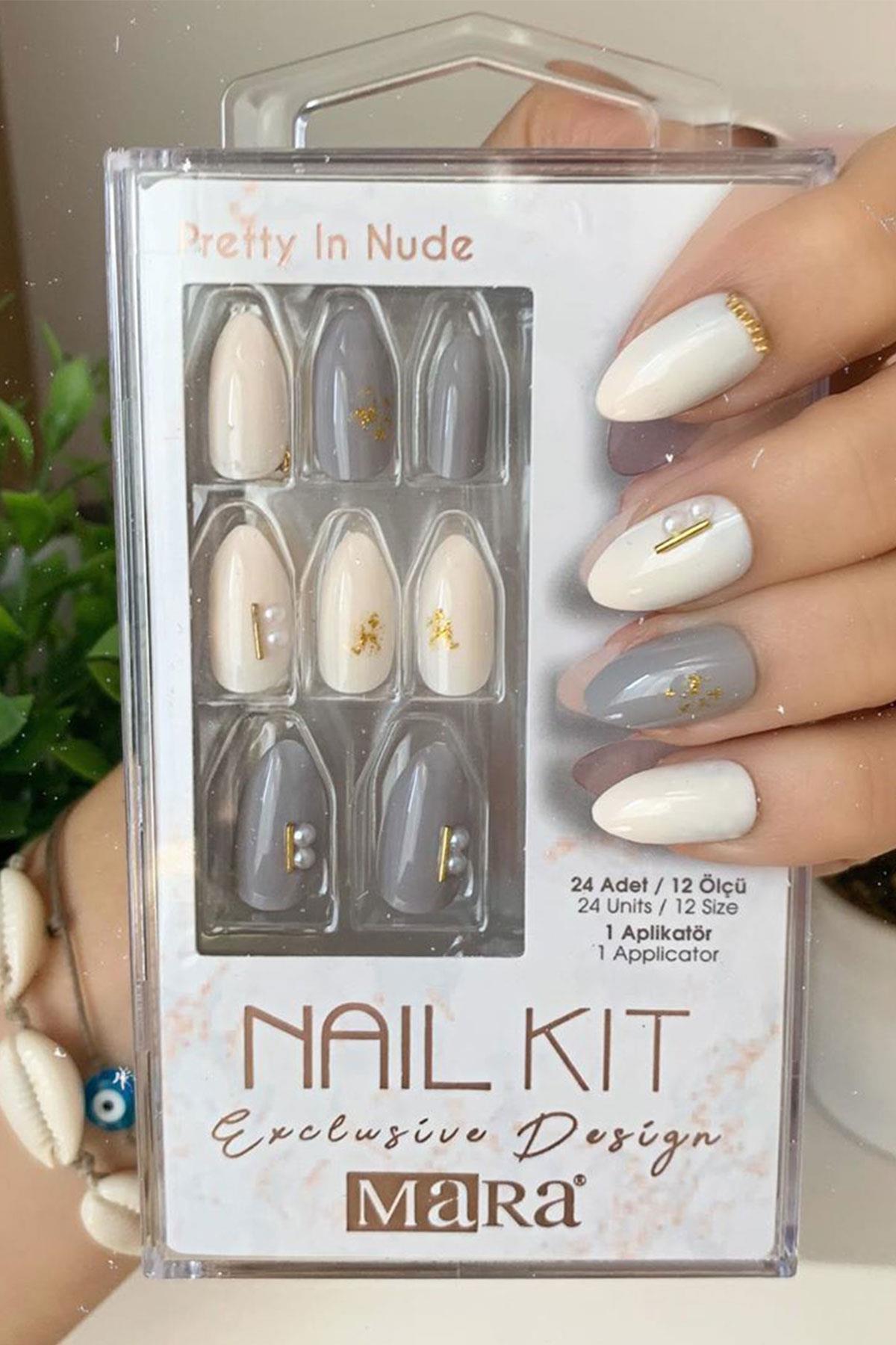 Mara Nail Kit Pretty In Nude Takma Tırnak