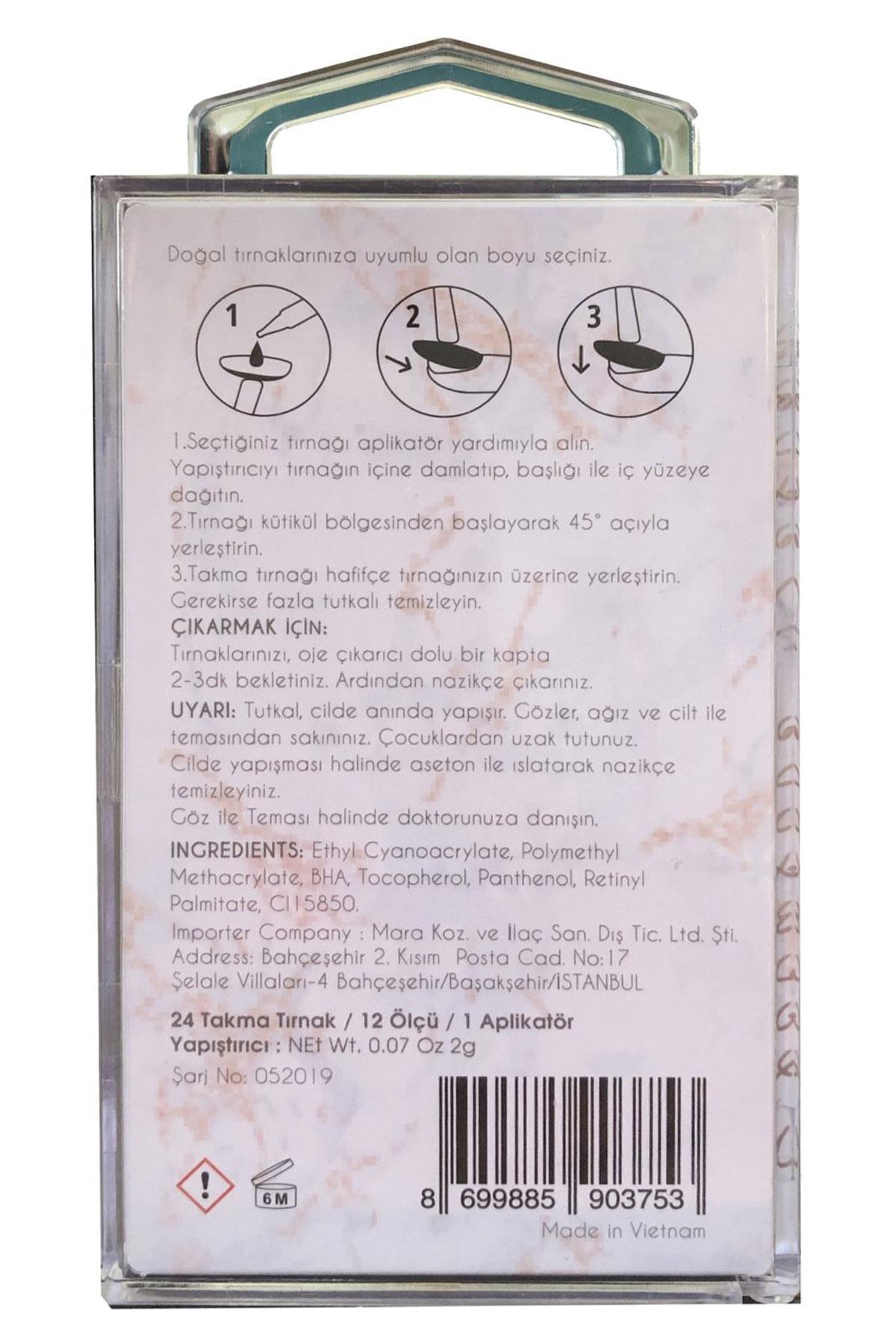 Mara Nail Kit Pretty In Nude Takma Tırnak