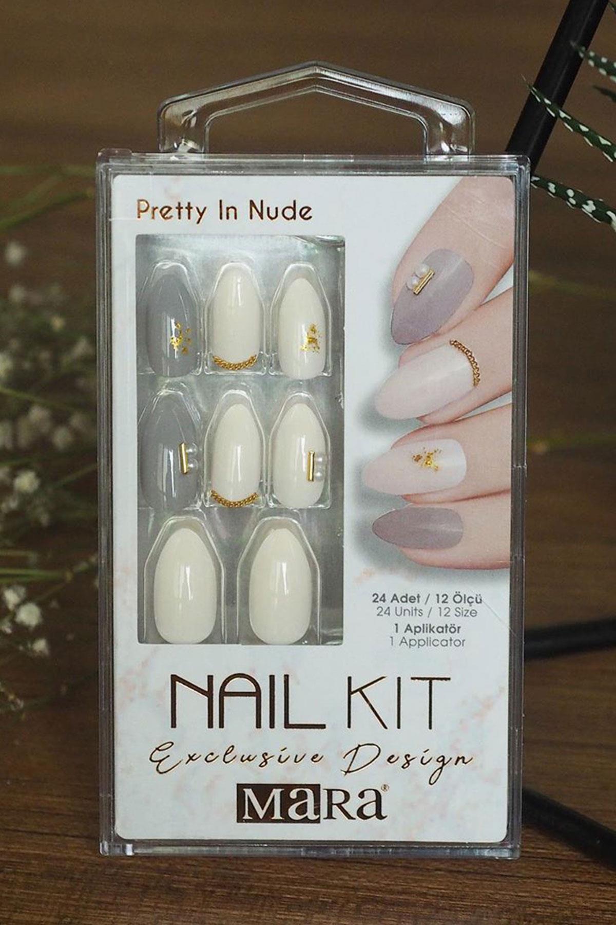 Mara Nail Kit Pretty In Nude Takma Tırnak