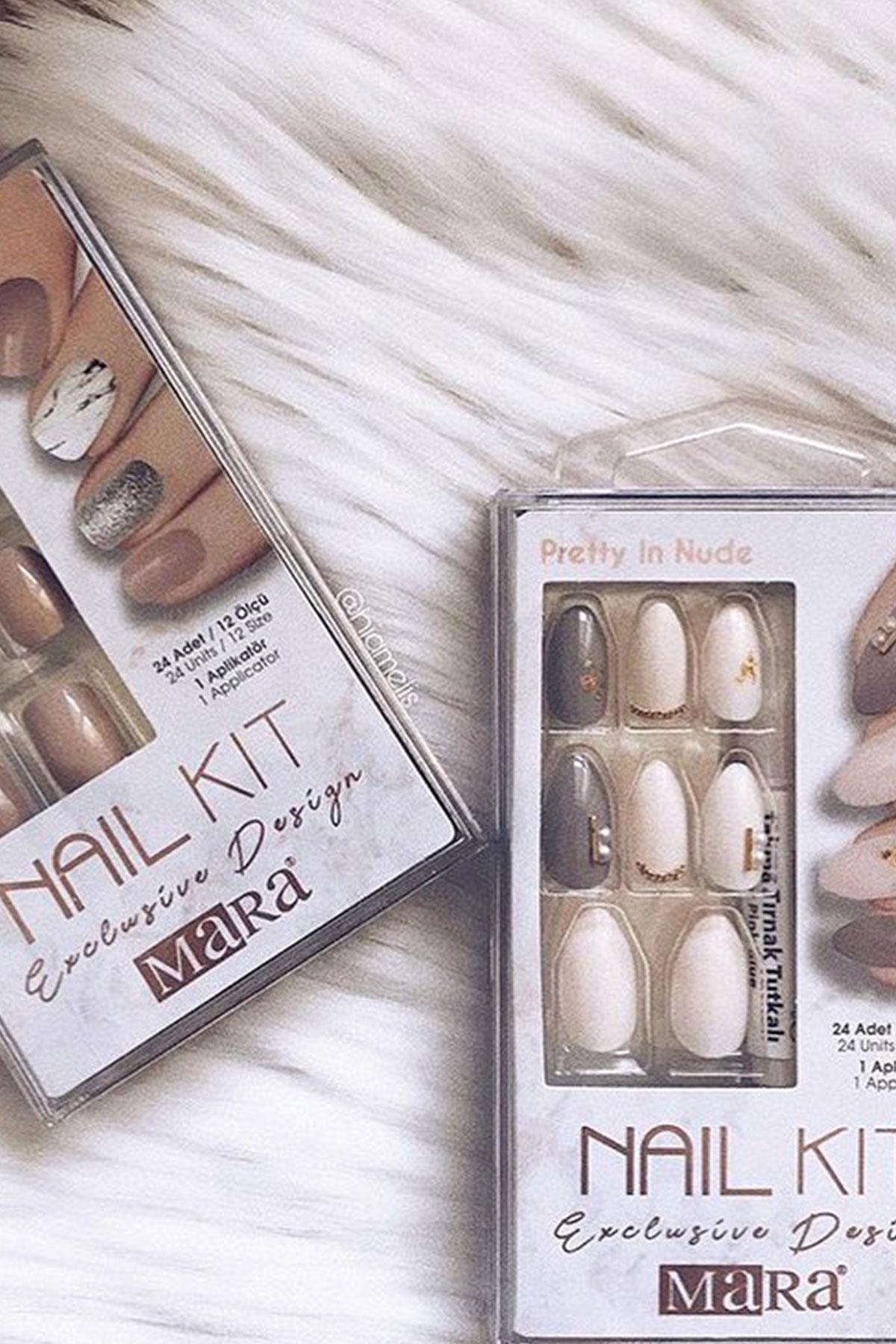 Mara Nail Kit Pretty In Nude Takma Tırnak