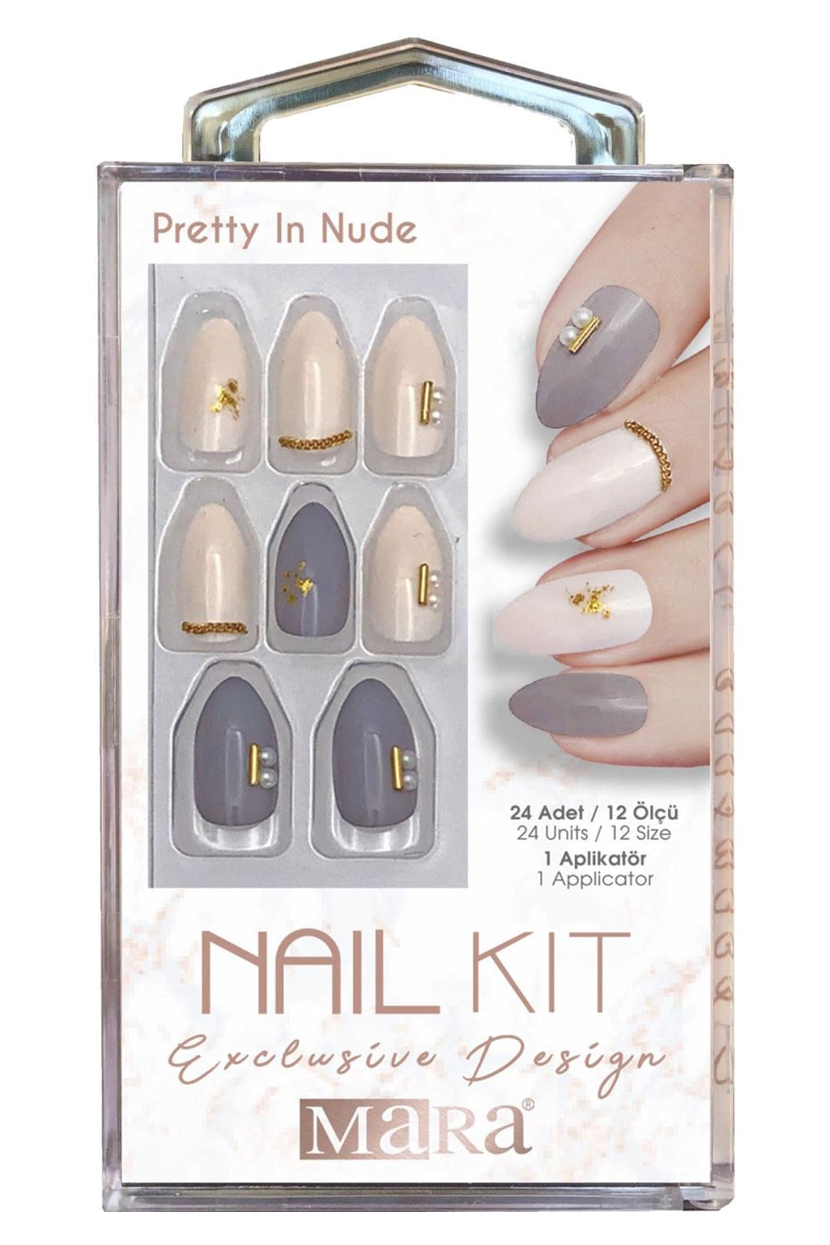 Mara Nail Kit Pretty In Nude Takma Tırnak