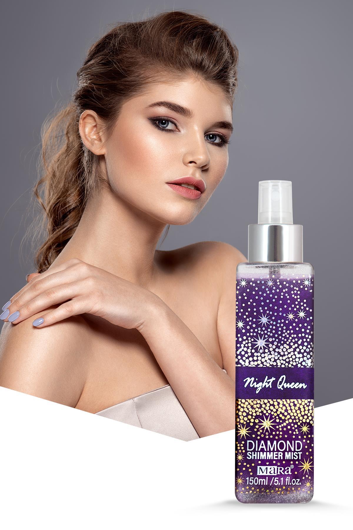 Mara Night Queen Diamond Shimmer Mist Vücut Spreyi Silver