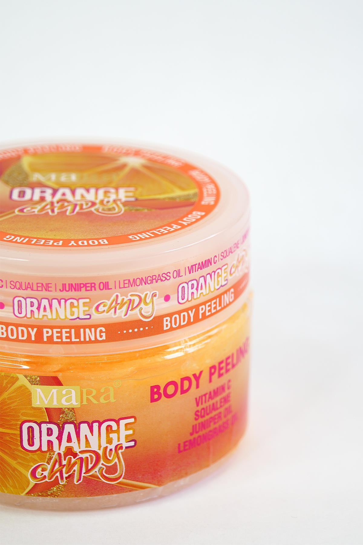 Mara Orange Candy Değerli Yağlar İçeren Portakal Şekeri Vücut Peeling 300gr
