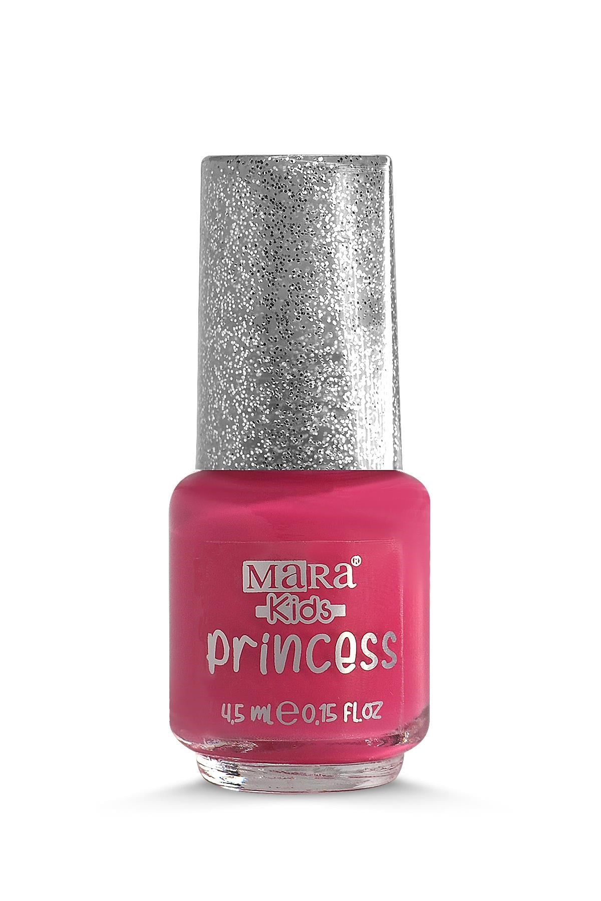 Mara Princess Yıkanabilir Su Bazlı Çocuk Ojesi - Pembe (Törpü Hediyeli)