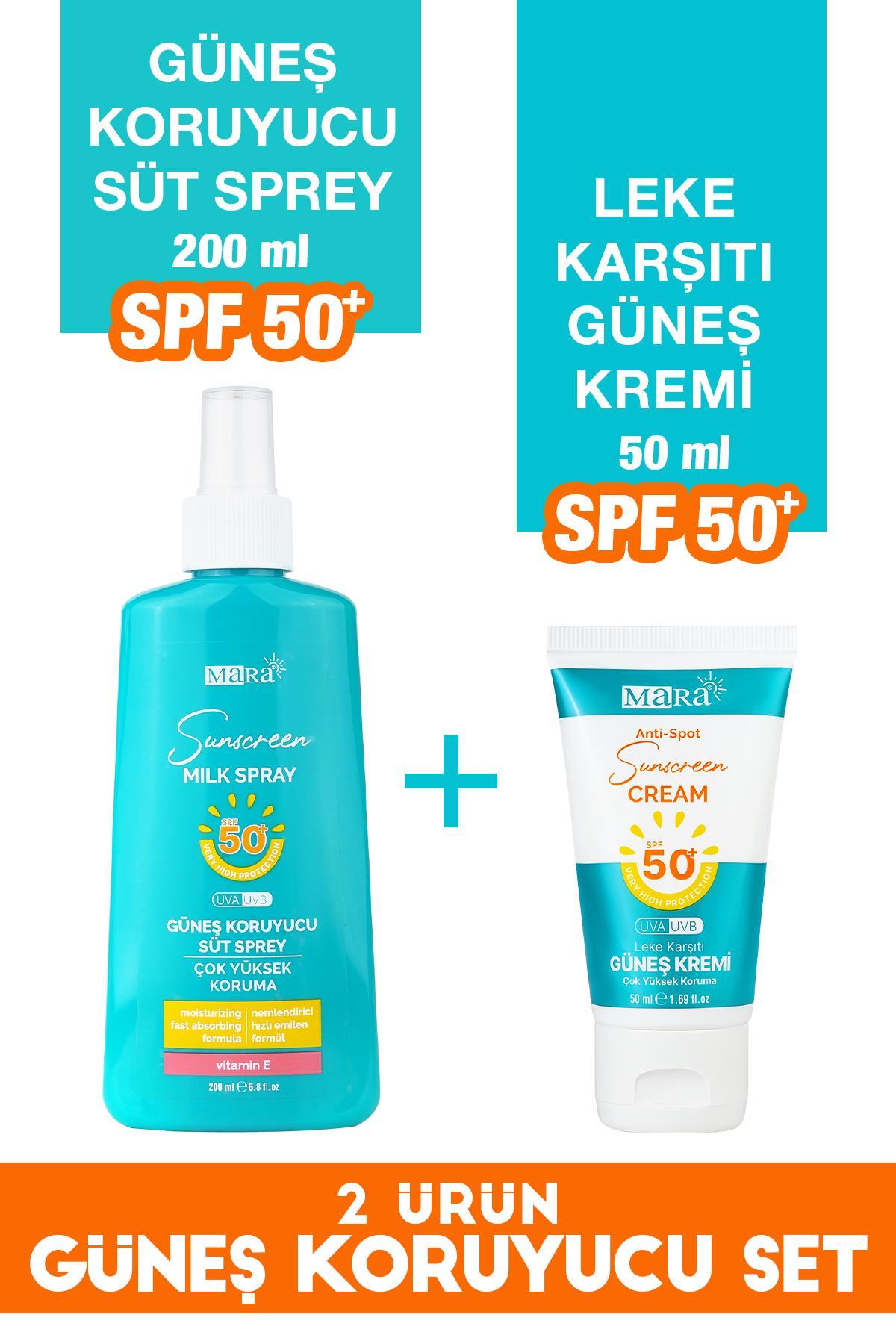 Mara SPF 50+ Yüksek Güneş Koruma Yüz ve Vücut Seti 2 Ürün