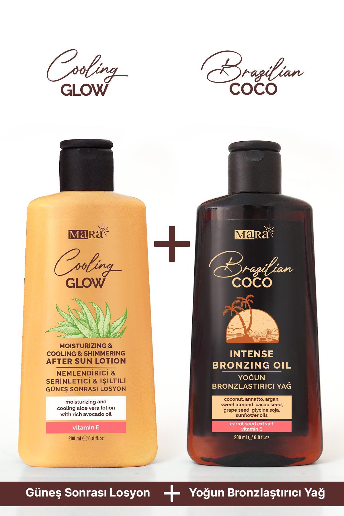 Mara Yoğun Bronzlaştırıcı Güne Yağı 200ml + Güneş Sonrası Losyon 200ml