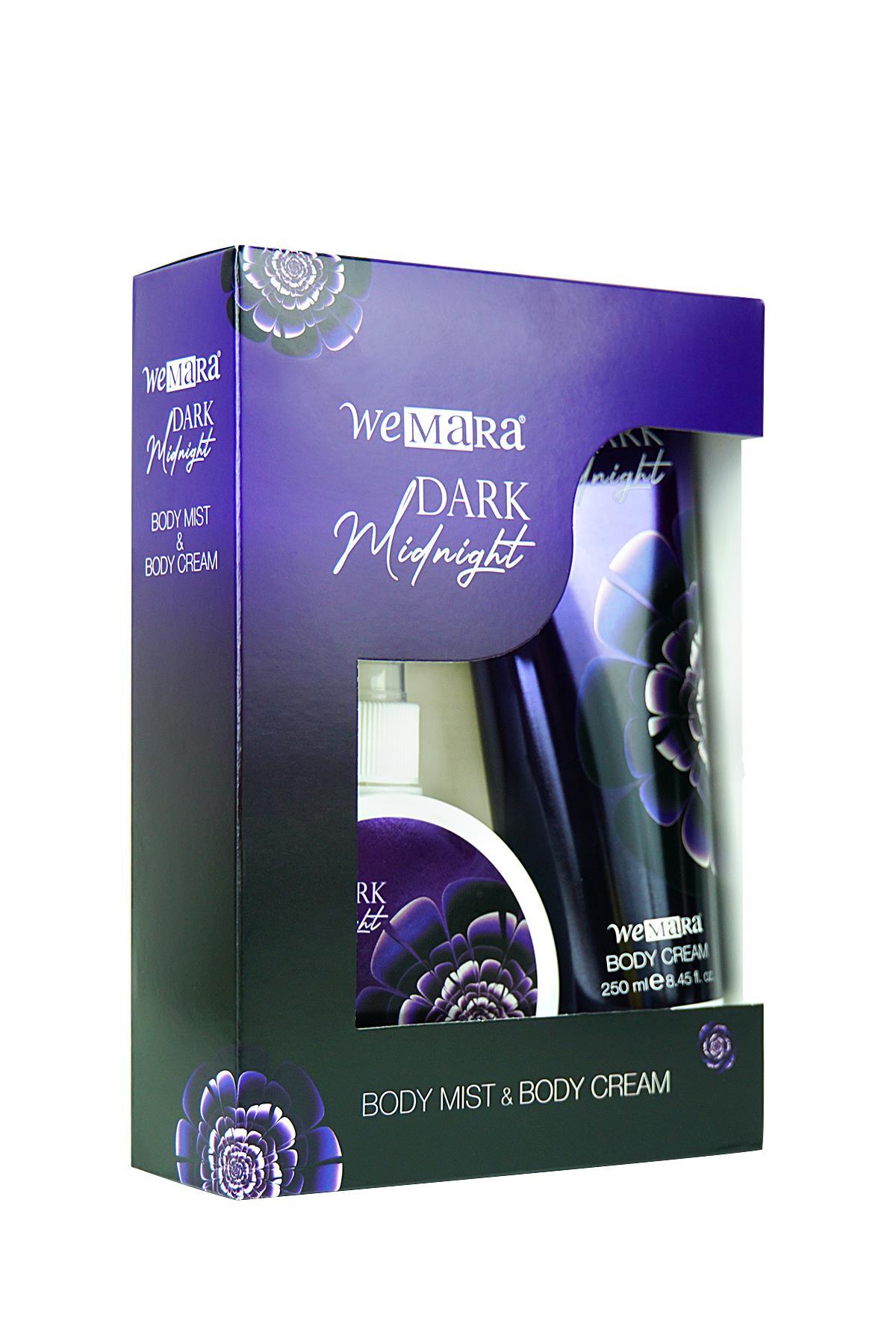 WEMARA DARK MIDNIGHT BODY MIST +  BODY CREAM 