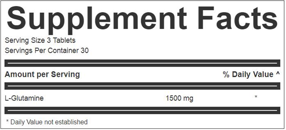 Simple Nutritions Glutamine 500 mg 90 Tablet