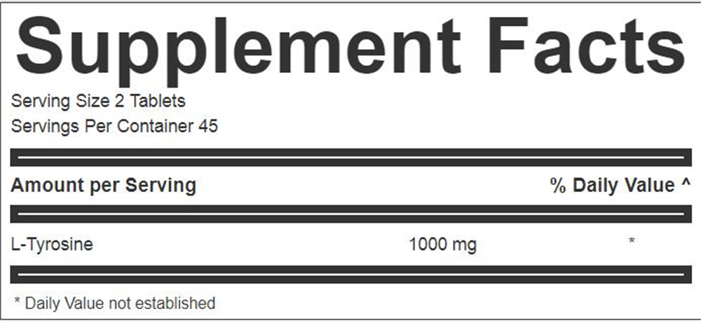Simple Nutritions Tyrosine 500 mg 90 Tablet