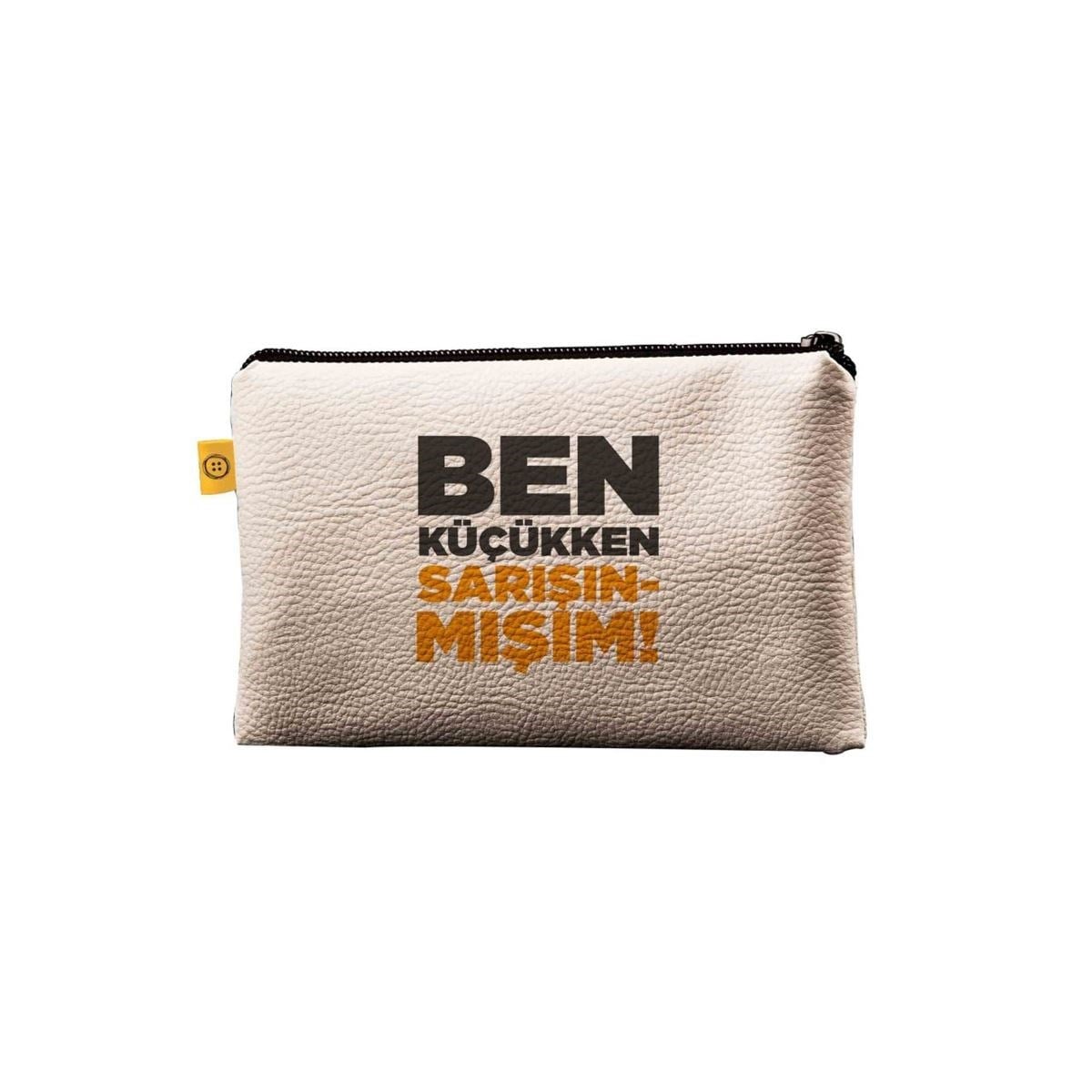 Ben Küçükken Sarışınmışım Deri Cüzdan