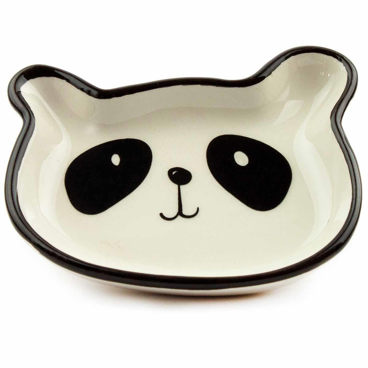Çizim Panda Seramik Çerezlik & Kahve Yanı Sunumluk