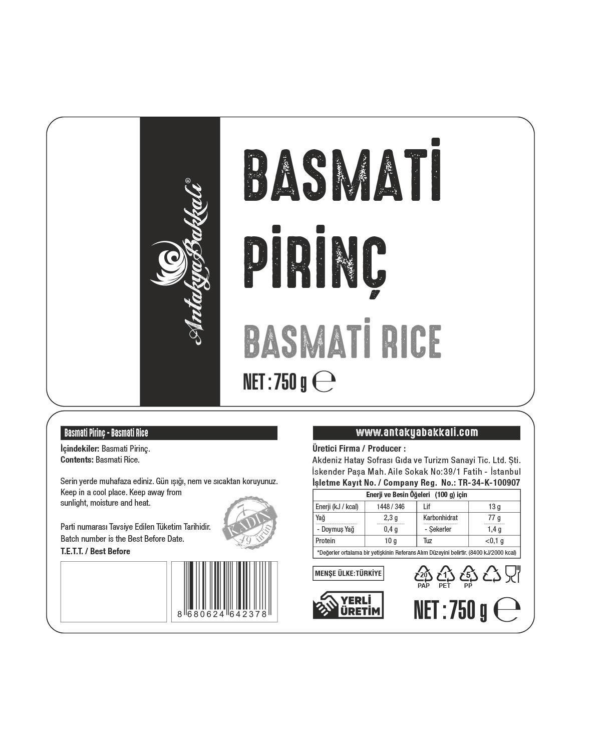Basmati Pirinç 750 g
