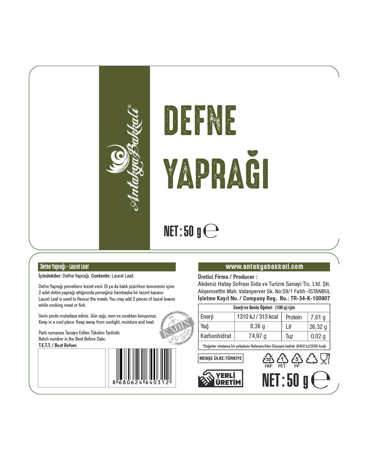 Defne Yaprağı 50 g