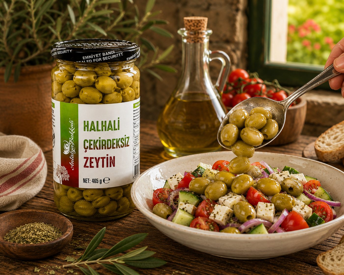 Halhali Çekirdeksiz Zeytin 465 g