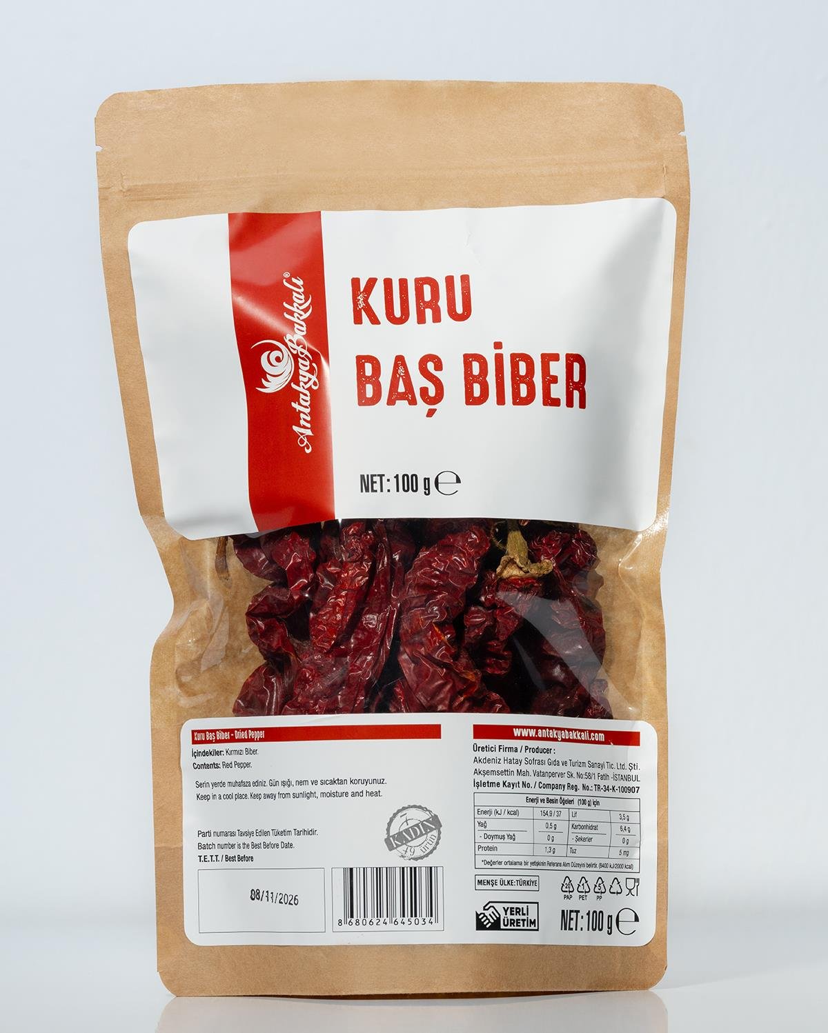 Kuru Baş Biber 100 g