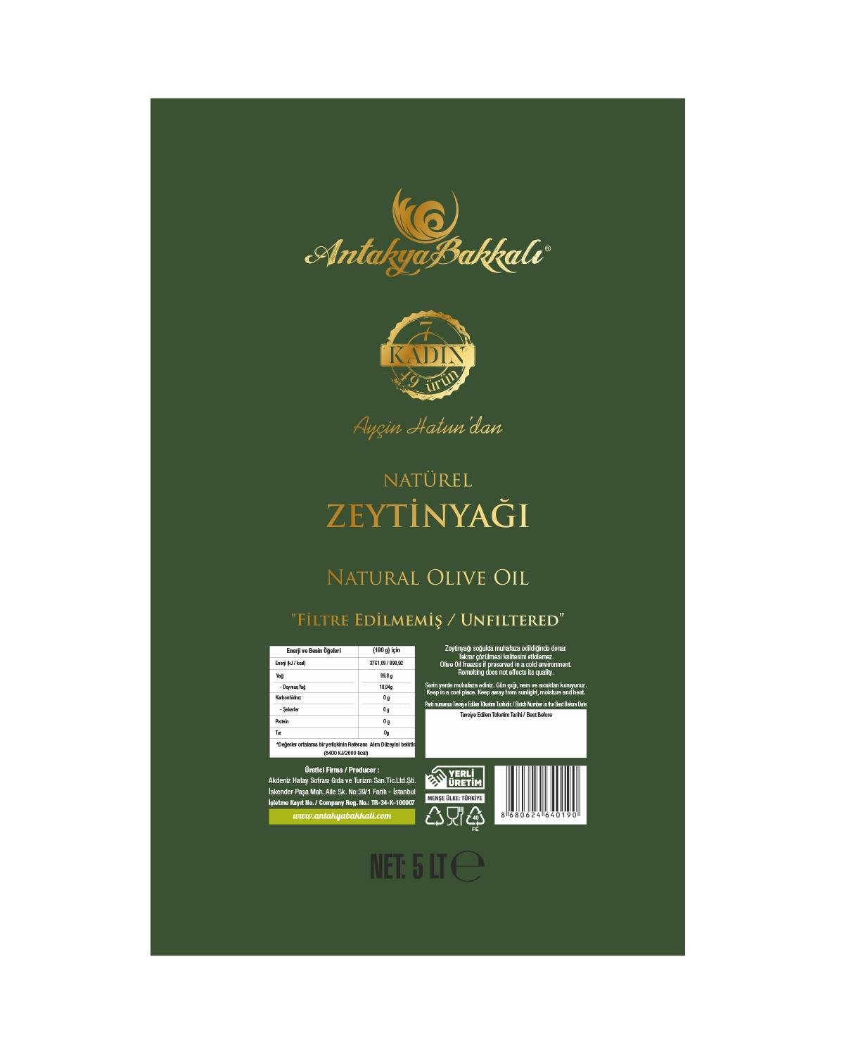 Zeytinyağı Natürel 5 lt
