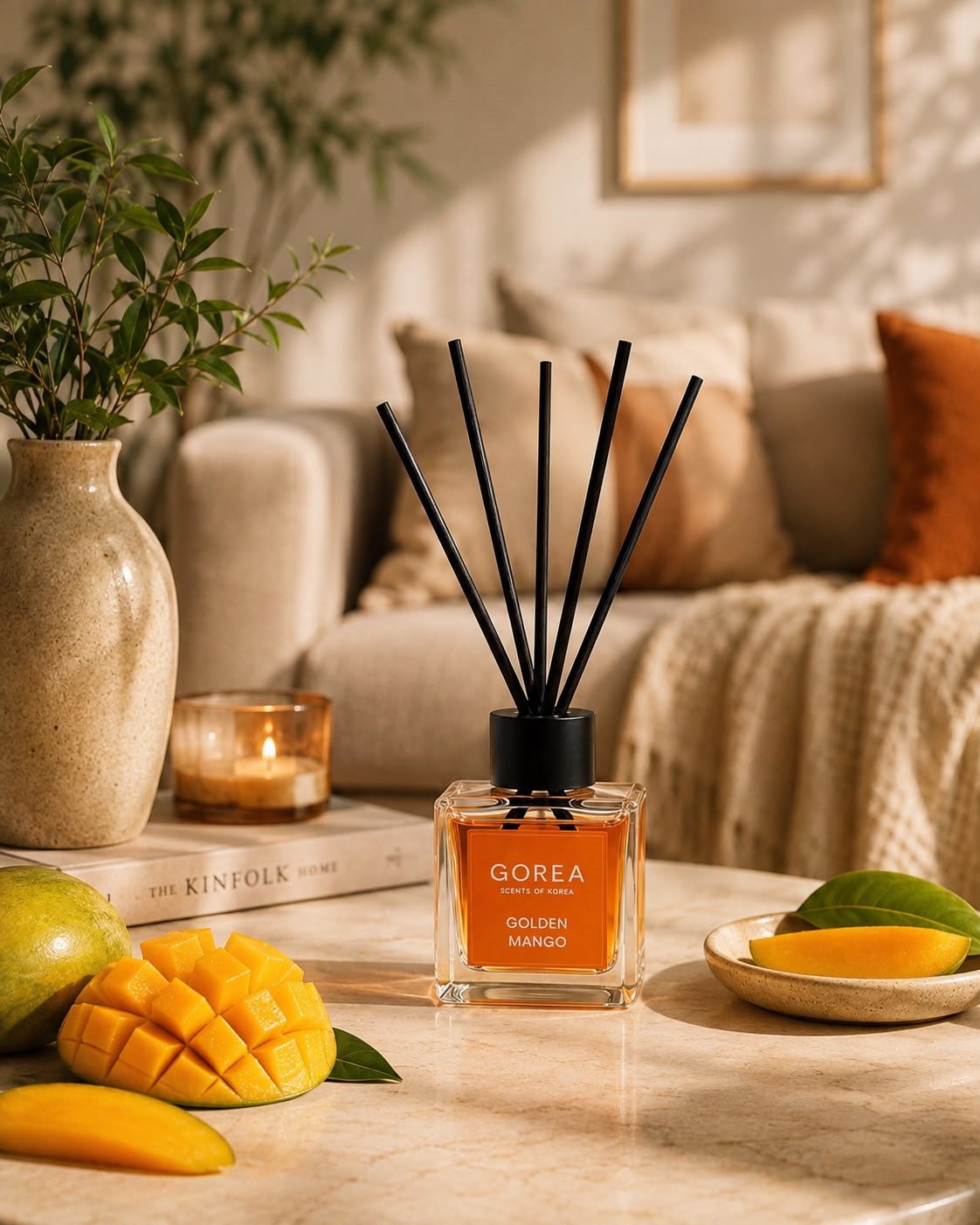 GOREA Çubuklu Oda Kokusu Golden Mango 110 ml