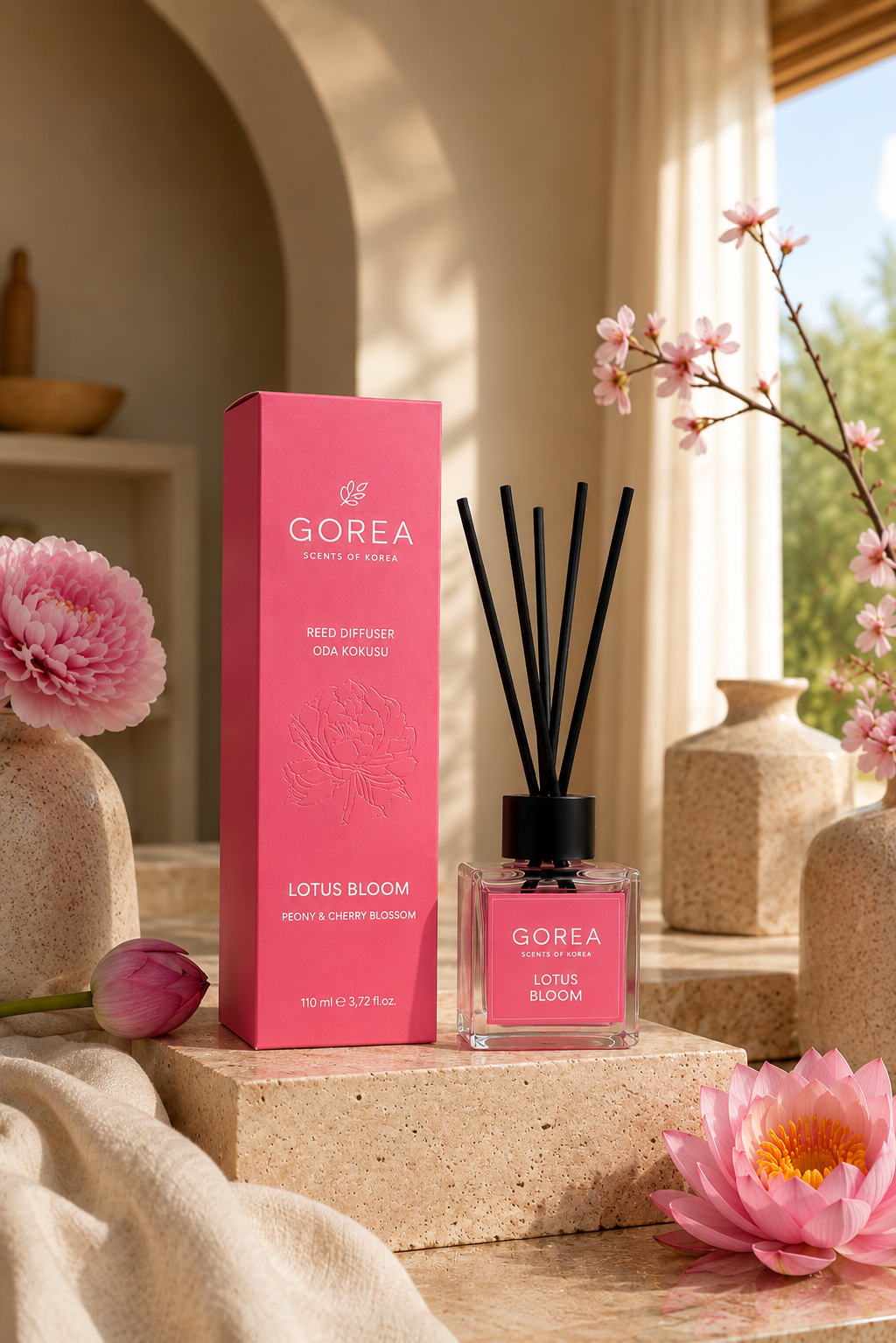 GOREA Çubuklu Oda Kokusu Lotus Bloom 110 ml