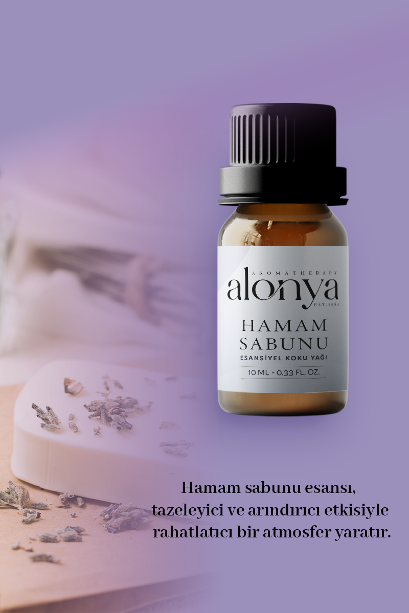HAMAM SABUNU ESANSİYEL UÇUCU KOKU YAĞI ORTAM KOKUSU DOĞAL YAĞ AROMATERAPİ YAĞI 10 ML